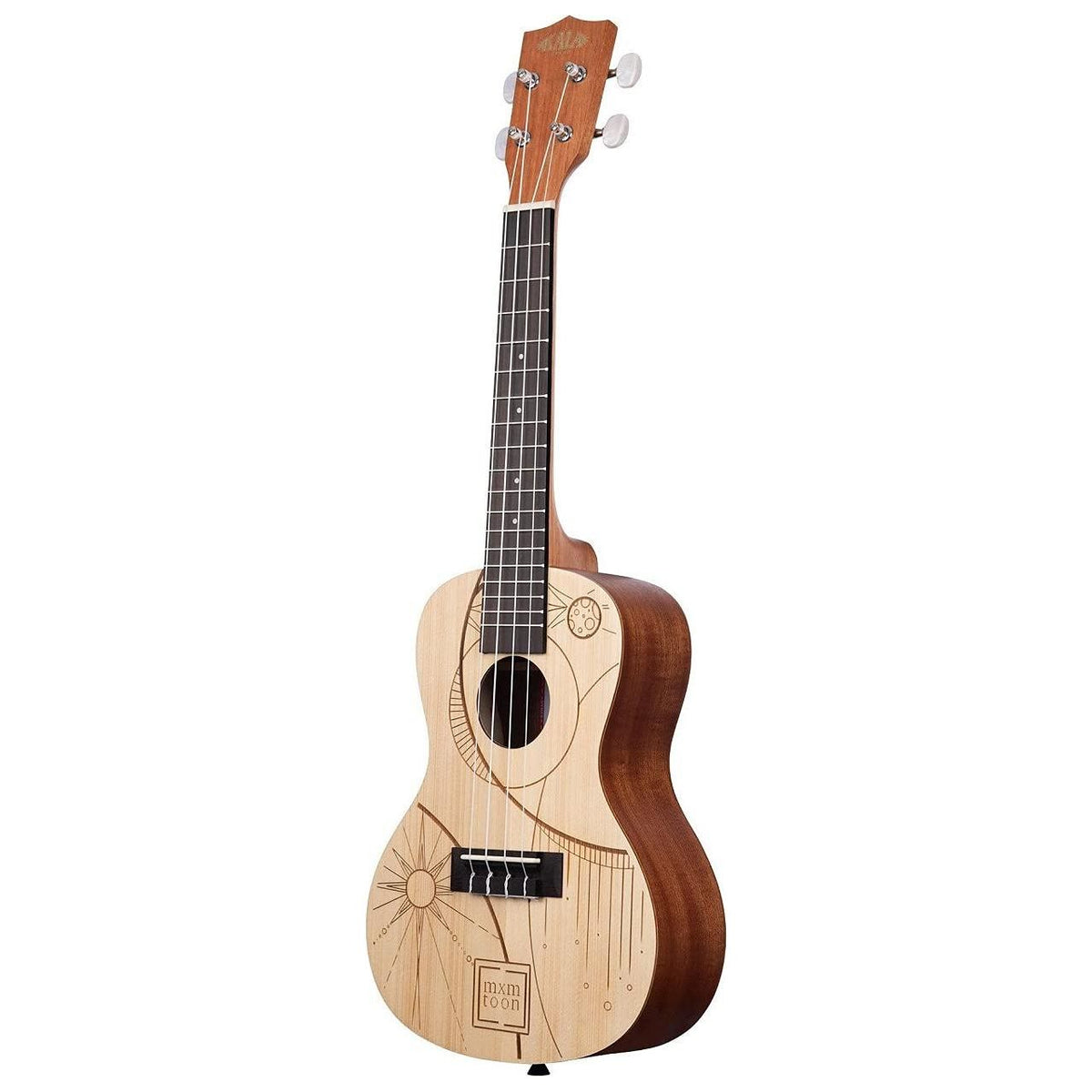 Kala Brand Music Co., 4-String Ukulele, Natural, Concert (KA-MXMTOON-C)