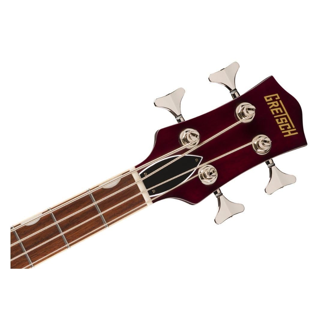 Gretsch Streamliner Jet Club Single-Cut 4-String Right-Handed Bass Guitar with Nato Body and Laurel Fingerboard (Vintage White)