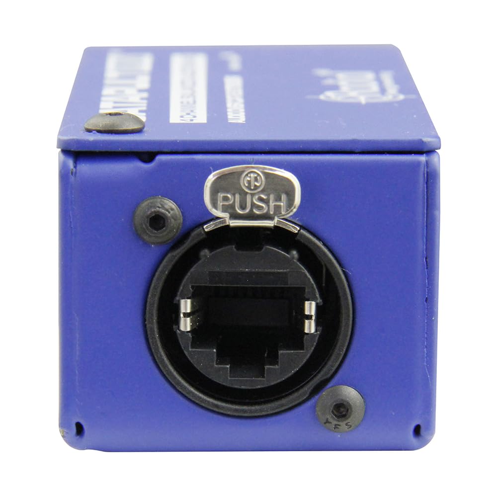 Radial Catapult Mini TRS Cat 5/6 Audio Snake Module with 1/4 inch TRS Connectors Bundle with 10ft Pig Hog Black Woven Instrument Cable