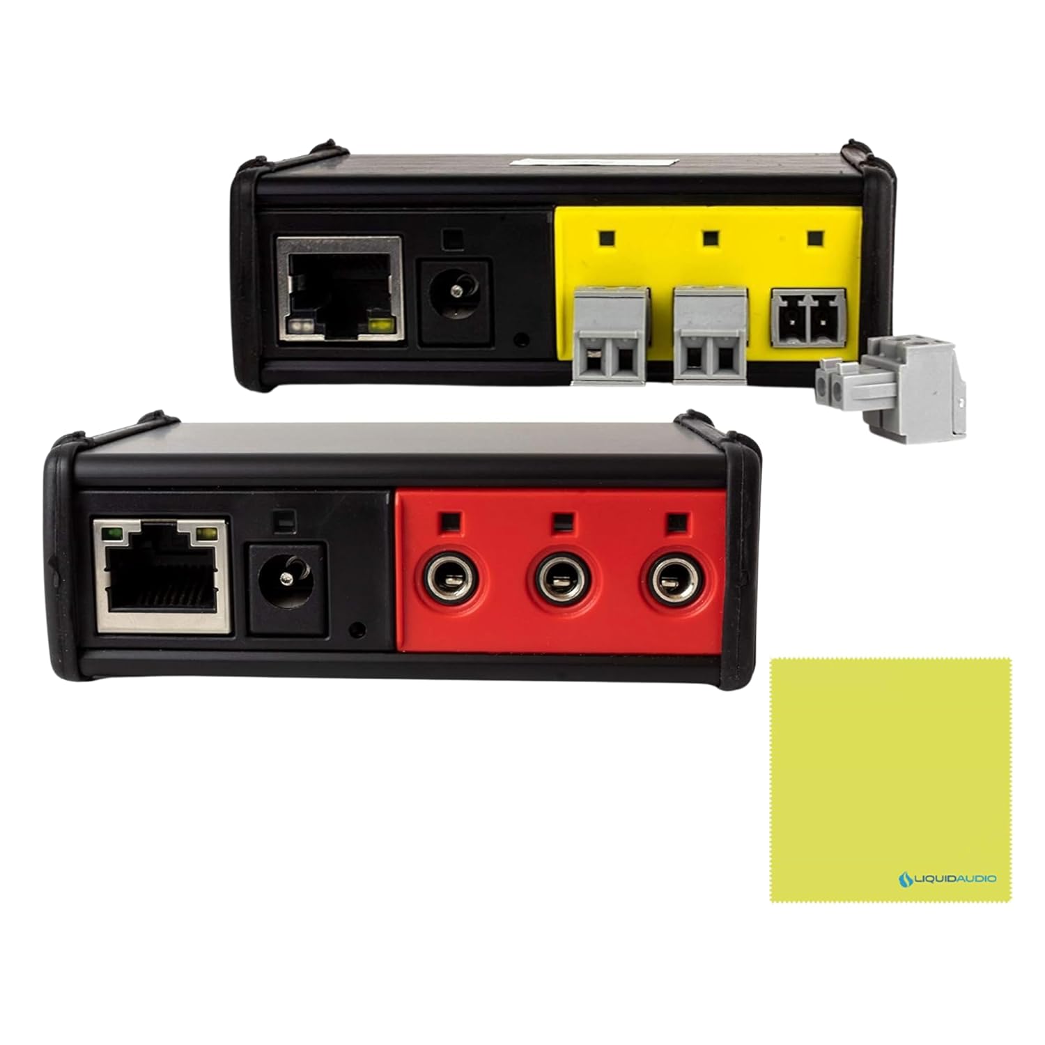 Global Caché iTach IP2CC-P Contact Closure & IP2IR IR TCP/IP Converters Bundle with PoE – Ethernet Control for Relay and Infrared Devices plus Polishing Cloth