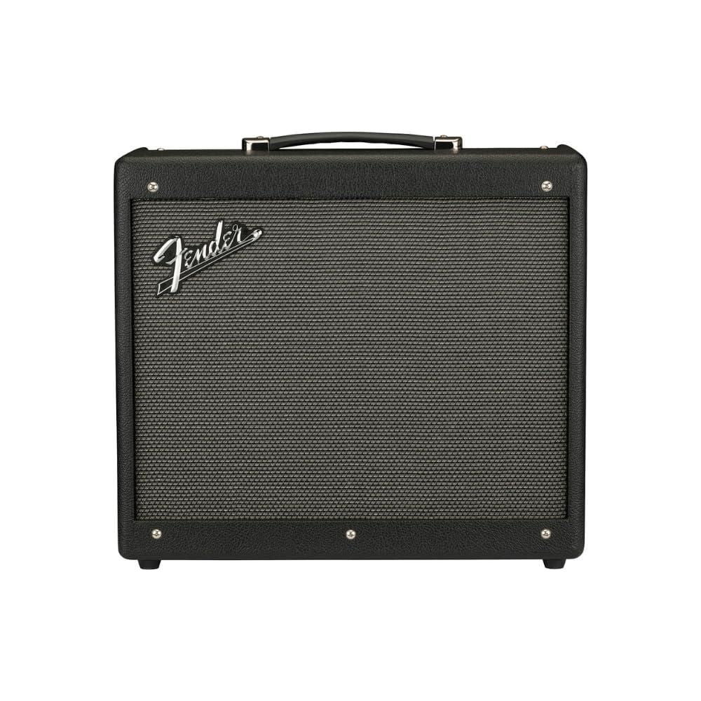 Fender Mustang GTX50 Guitar Combo Amplifier, Black Bundle w/ 12x Picks, Power Cable and Liquid Audio Polishing Cloth
