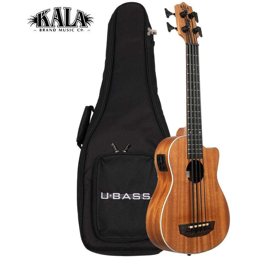 Kala Brand Music Co., 4-String Ukulele, Right, Natural, Ubass Scout-FS