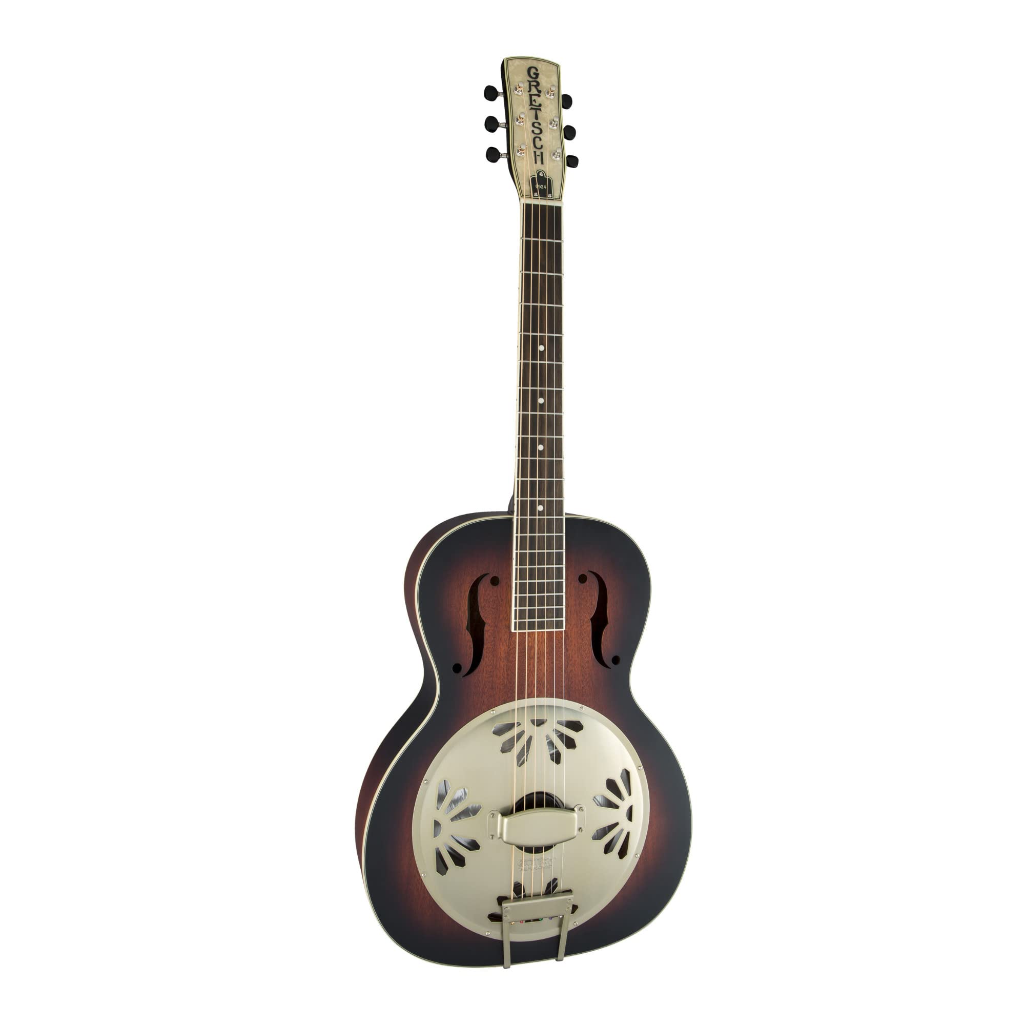 Gretsch G9240 Alligator Mahogany Round Neck Resonator 6-String Guitar with Padauk Fingerboard (Right-Handed, 2-Color Sunburst)