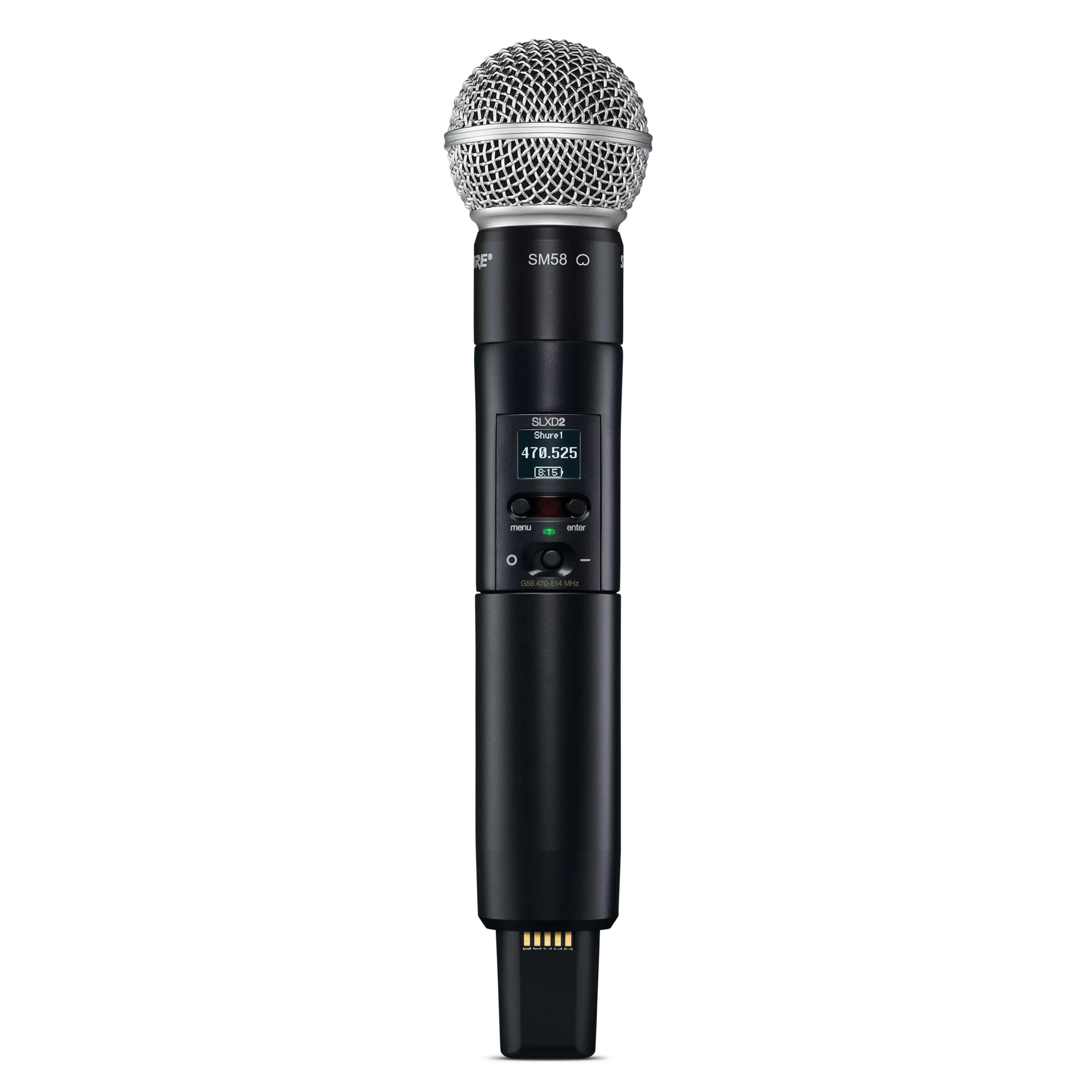 Shure SLXD124/85 Digital Wireless Microphone System with SLXD4 Single Channel Receiver, SLXD2 Handheld Transmitter with SM58 Capsule, SLXD1 Bodypack and WL185 Cardioid Lavalier Mic (G58 Band)