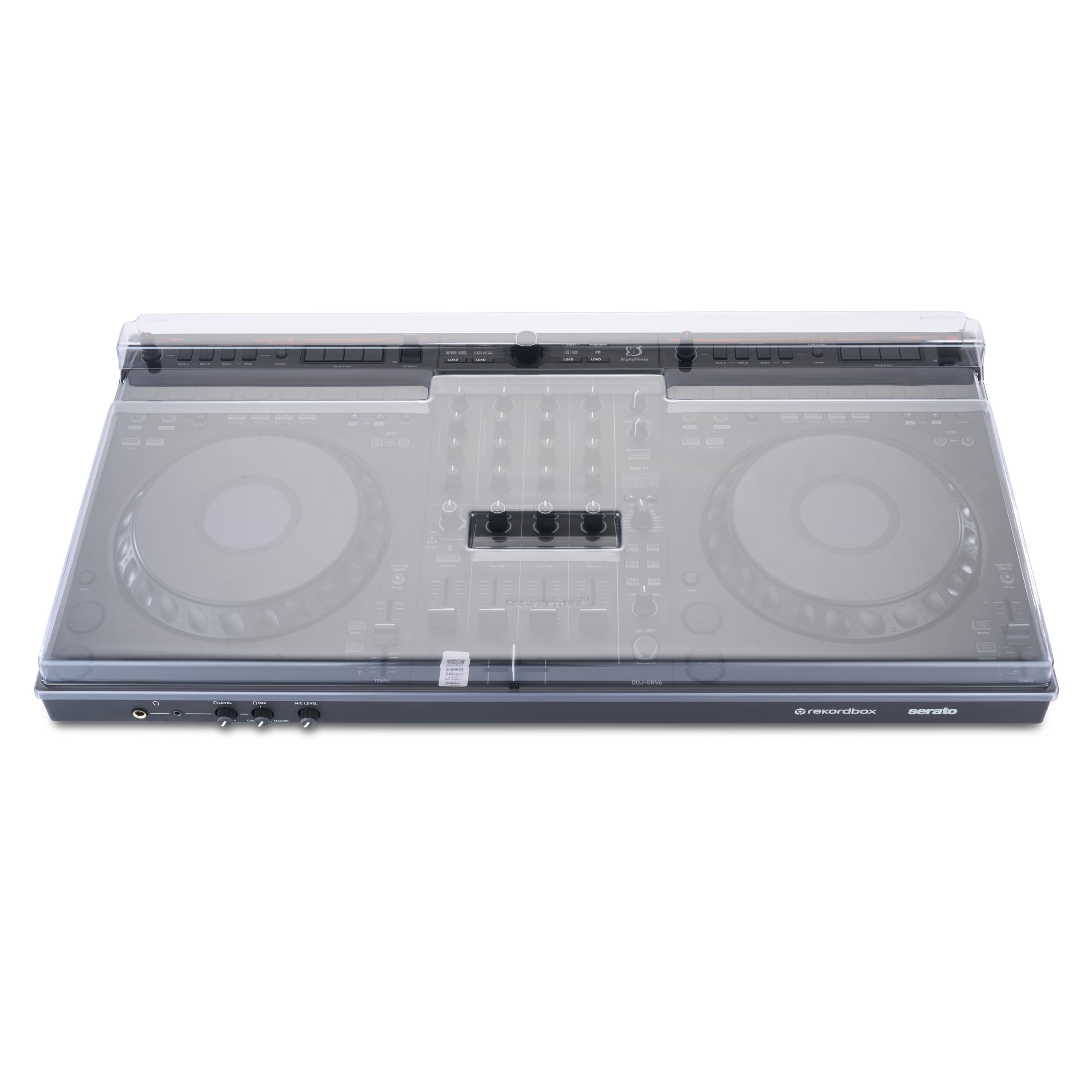 Decksaver Super Strong Polycarbonate Cover Compatible with AlphaTheta DDJ-GRV6