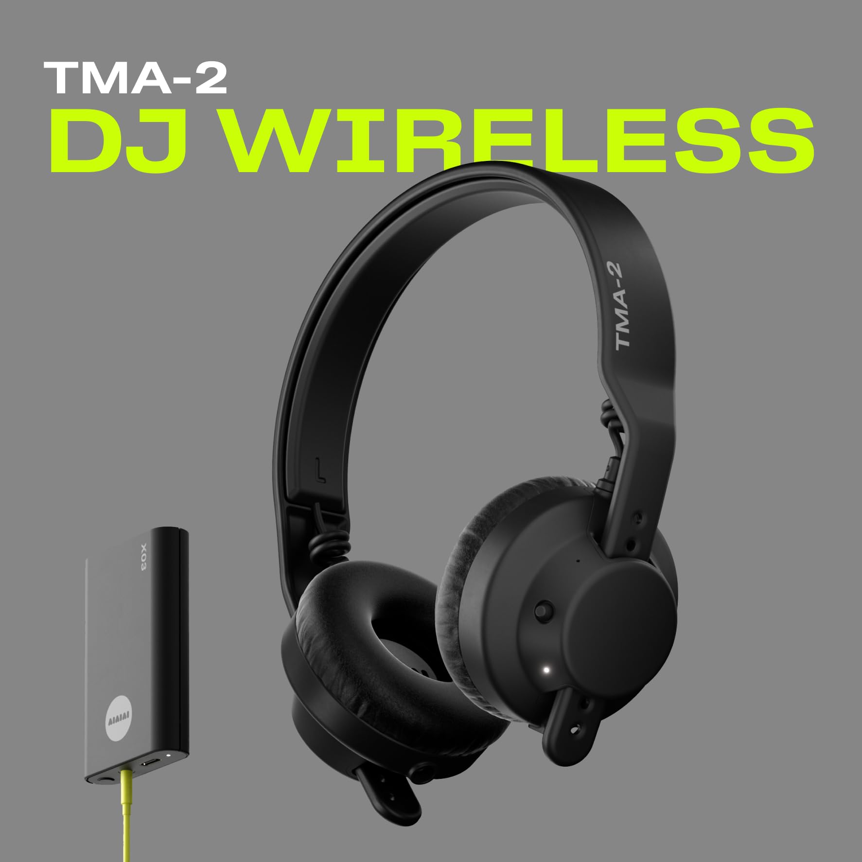 Aiaiai TMA-2 DJ Wireless High Isolation Professional DJ Headphones, Black