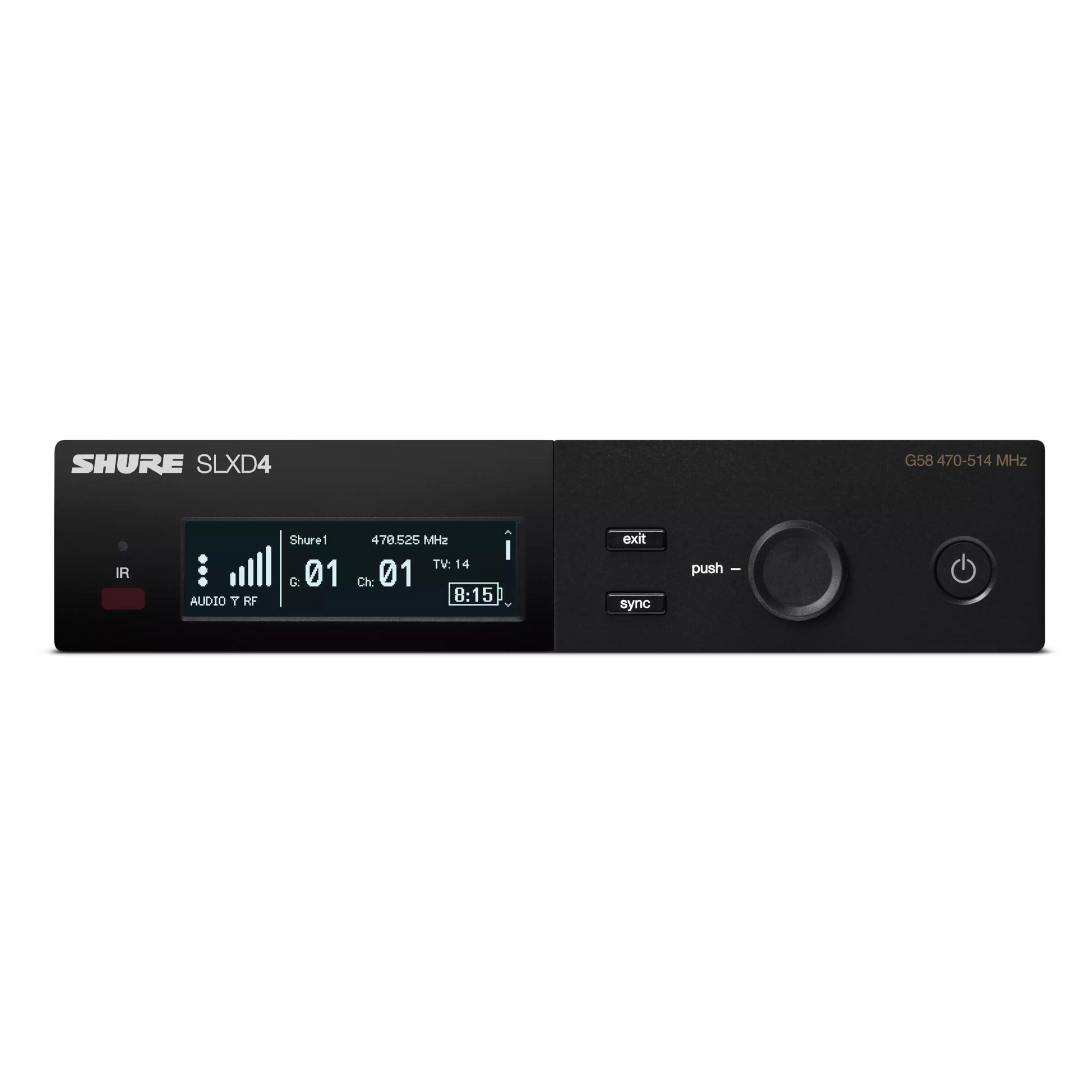 Shure SLXD124/85 Digital Wireless Microphone System with SLXD4 Single Channel Receiver, SLXD2 Handheld Transmitter with SM58 Capsule, SLXD1 Bodypack and WL185 Cardioid Lavalier Mic (G58 Band)