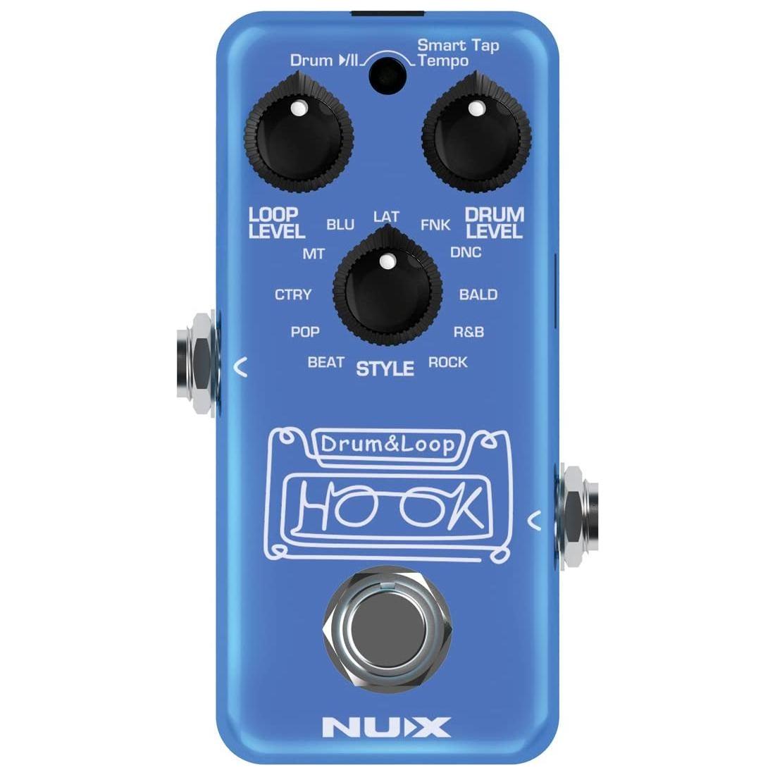 NUX NDL-3 HOOK Drum & Loop Mini Looper Pedal, 6 minutes recording, unlimited overdubs, 1/8 phones out for silent practice