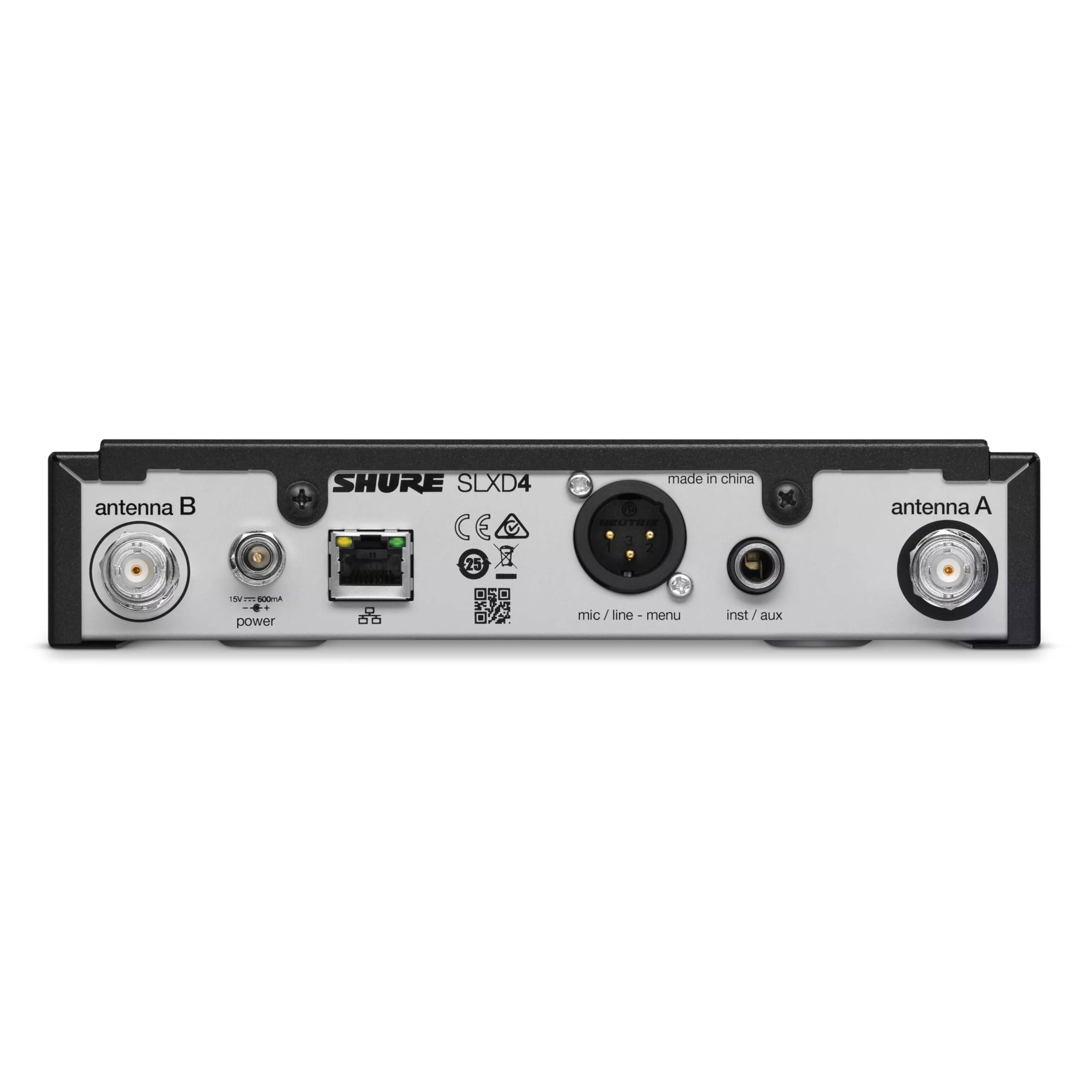 Shure SLXD124/85 Digital Wireless Microphone System with SLXD4 Single Channel Receiver, SLXD2 Handheld Transmitter with SM58 Capsule, SLXD1 Bodypack and WL185 Cardioid Lavalier Mic (G58 Band)