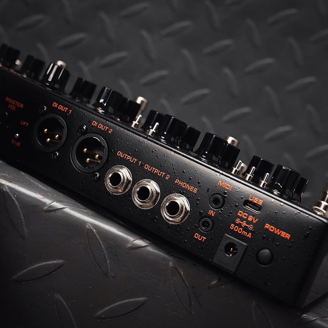 NUX Trident Multi Effects Processors with Adaptor, TSAC-4K Amp Modeling Algorithm, 27 Cab IRs,1024 Sample Resolution