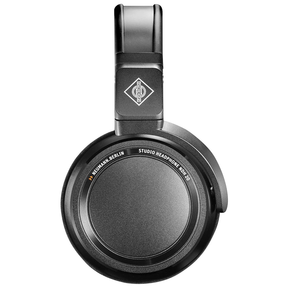Liquid Audio Neumann NDH 20 Closed-Back Dynamic Headphones Black Edition Bundle with 25ft Pig Hog Headphone Extension Cable & Polishing Cloth – Studio Monitoring, Mixing & Critical Listening