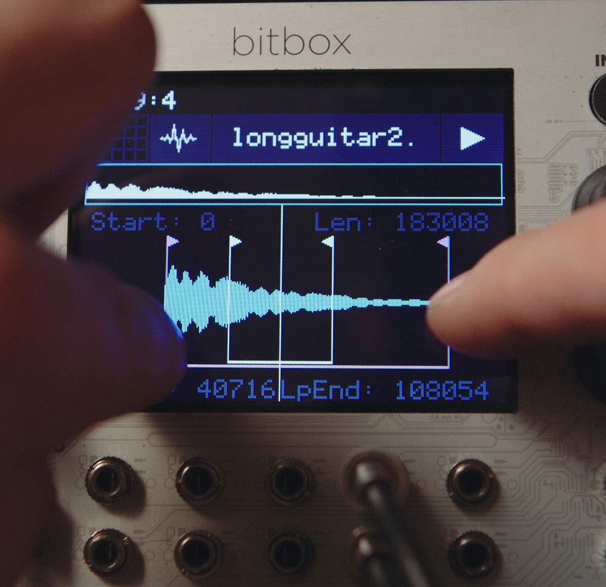 1010music Bitbox mk2 Eurorack Performance Sampler with Touchscreen