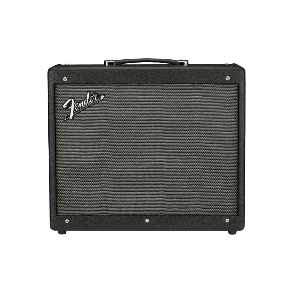 Fender Mustang GTX100 Guitar Amplifiers 120V Bundle w/Pig Hog PCH10BK Instrument Cable, Fender Foot-Switch, Instrument Cable, Power Cable, 12x Fender Picks and Liquid Audio Polishing Cloth