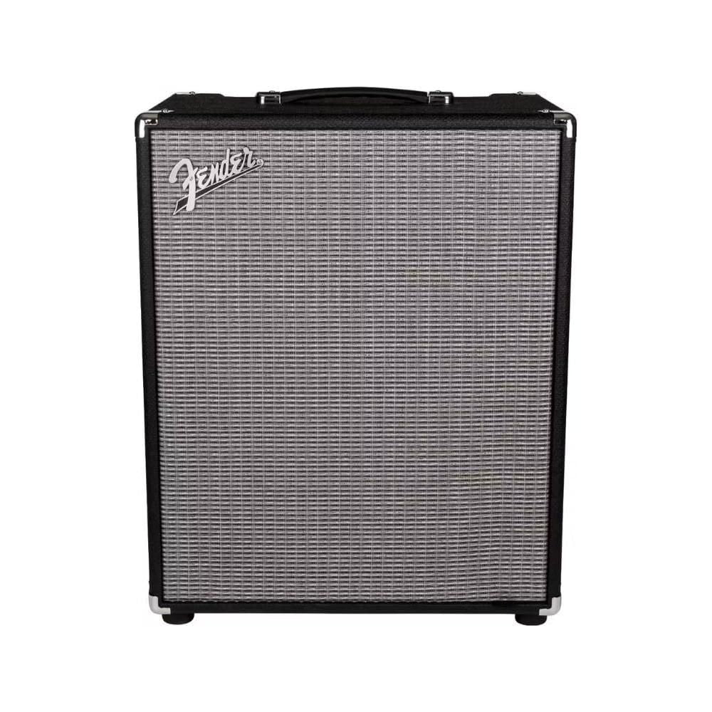 Fender Rumble 200 Bass Amplifier Bundle w/Pig Hog PCH10BK Black Woven Instrument Cable, Power Cable, 12x Fender Picks and Liquid Audio Polishing Cloth