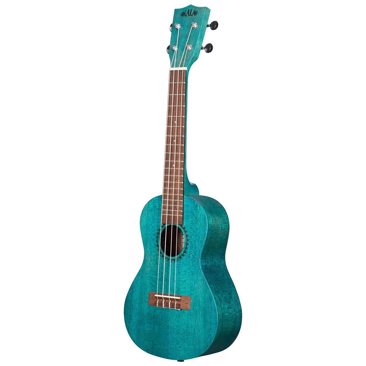Kala Brand Music Co. Watercolor Meranti Collection, 4-String Ukulele, Right, Blue, Concert (KA-MRT-BLU-C)