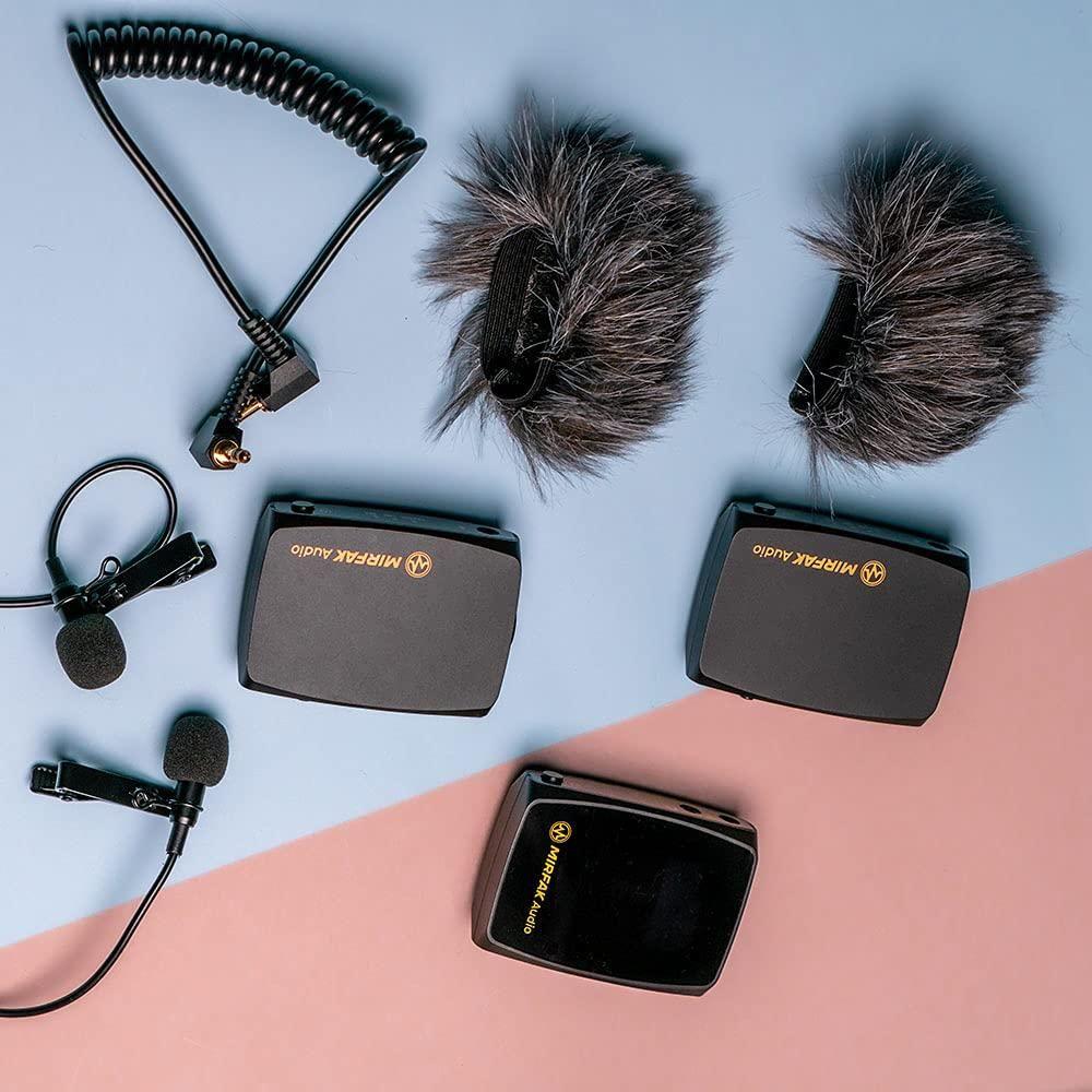 MOZA MIRFAK Audio WE10 Pro Dual-Channel Wireless Microphone System for Lavalier/Short Video Radio Collocation Dual-Channel Receiver