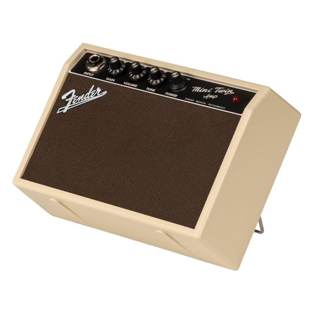 Fender Mini '65 Twin-Amp, Blonde Bundle w/12x Guitar Picks and Liquid Audio Polishing Cloth