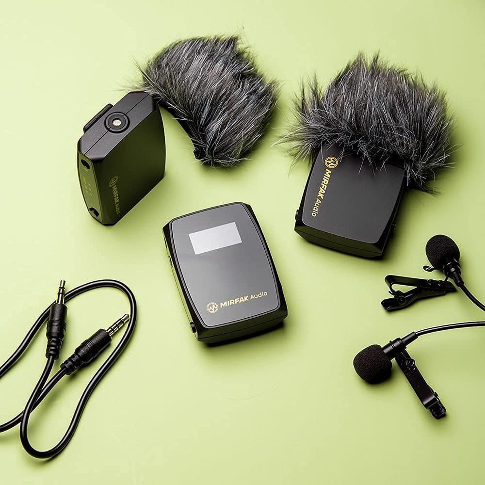MOZA MIRFAK Audio WE10 Pro Dual-Channel Wireless Microphone System for Lavalier/Short Video Radio Collocation Dual-Channel Receiver