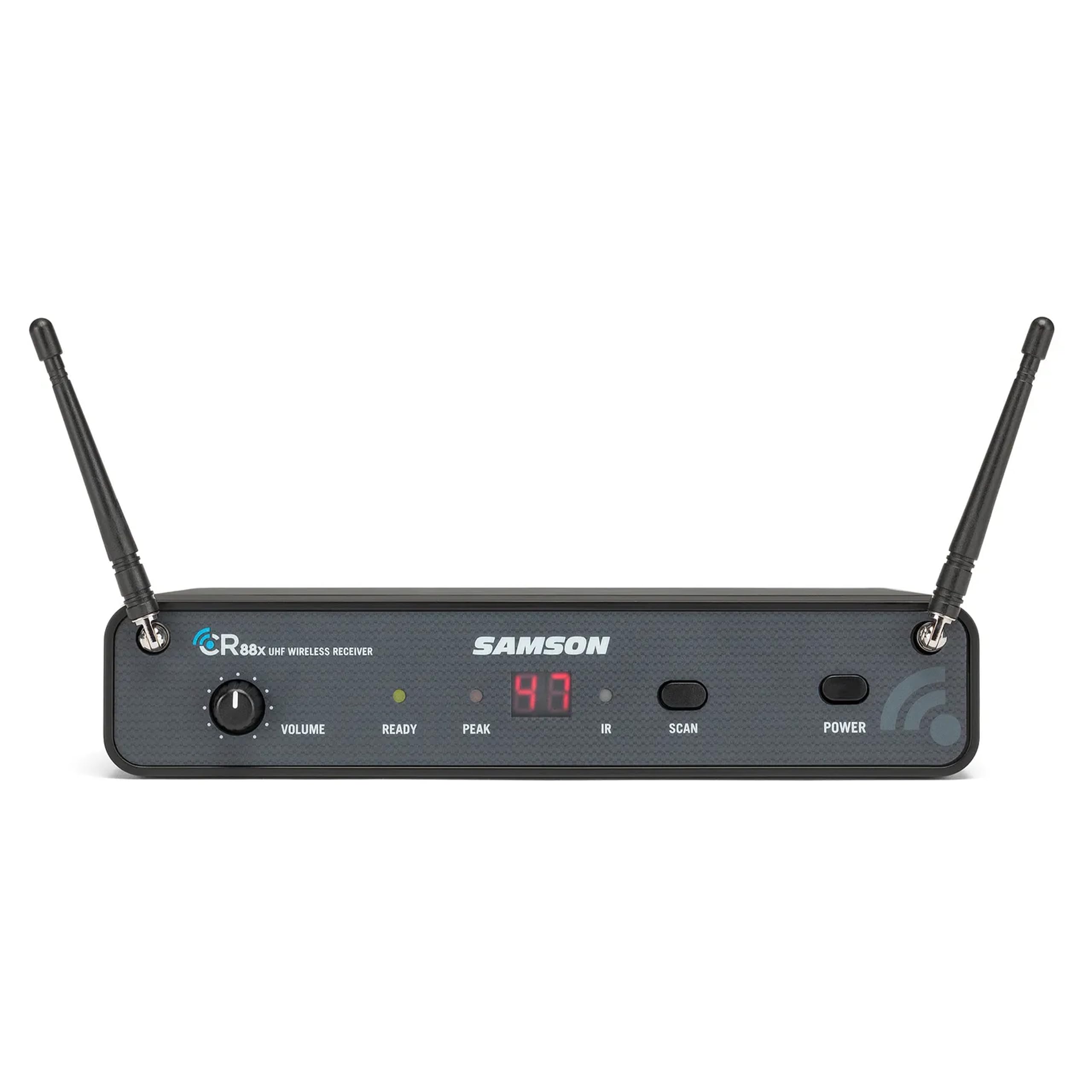 Samson Technologies Concert 88x Handheld Wireless System with Q7 Microphone (D Band), Black Bundle with 5 Windscreens and Instrument Polishing Cloth