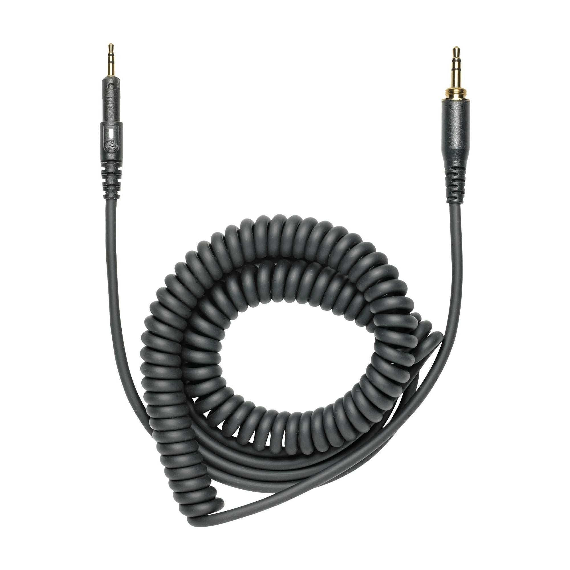 Audio Technica ATH-M40x Professional Studio Monitor Headphone Bundle with Detachable Cables, Pig hog 25 Extension Cable, Detachable Cables, Screw-on 1/4 Adapter & Liquid Audio Polishing Cloth