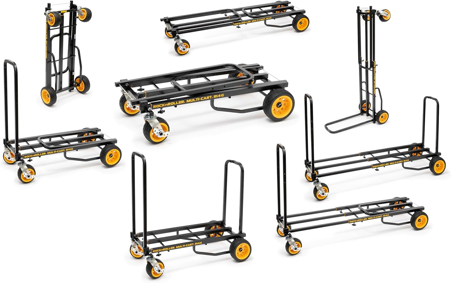 Rock-N-Roller Multi-Cart Folding Utility Cart Collection | 8-in-1 Hand Truck & Dolly Systems