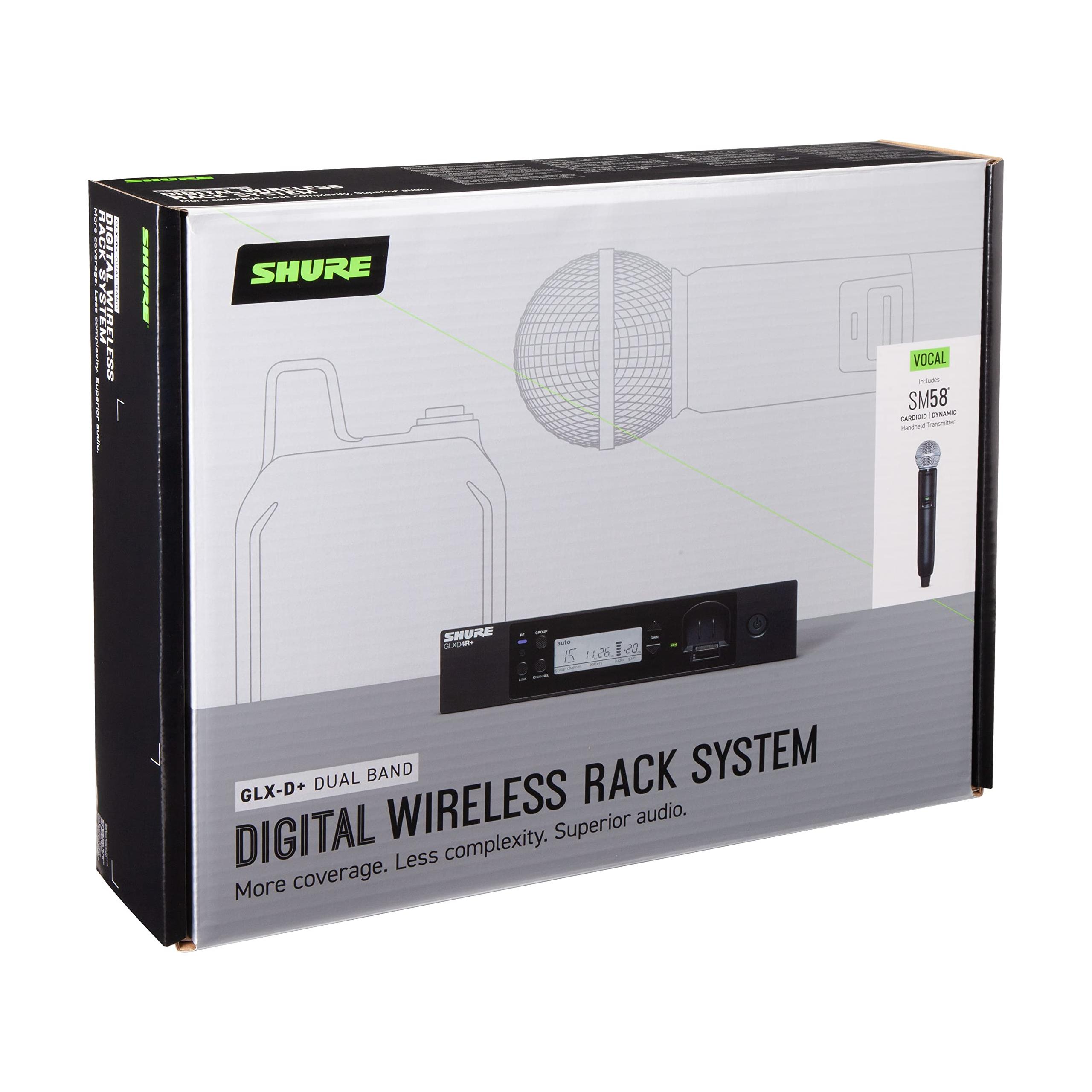 Shure GLXD24 Series Dual Band Digital Wireless Handheld Microphone System