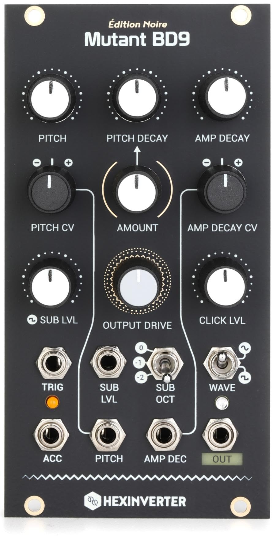 Erica Synths Hexinverter Mutant BD9 Eurorack Module - Édition Noire