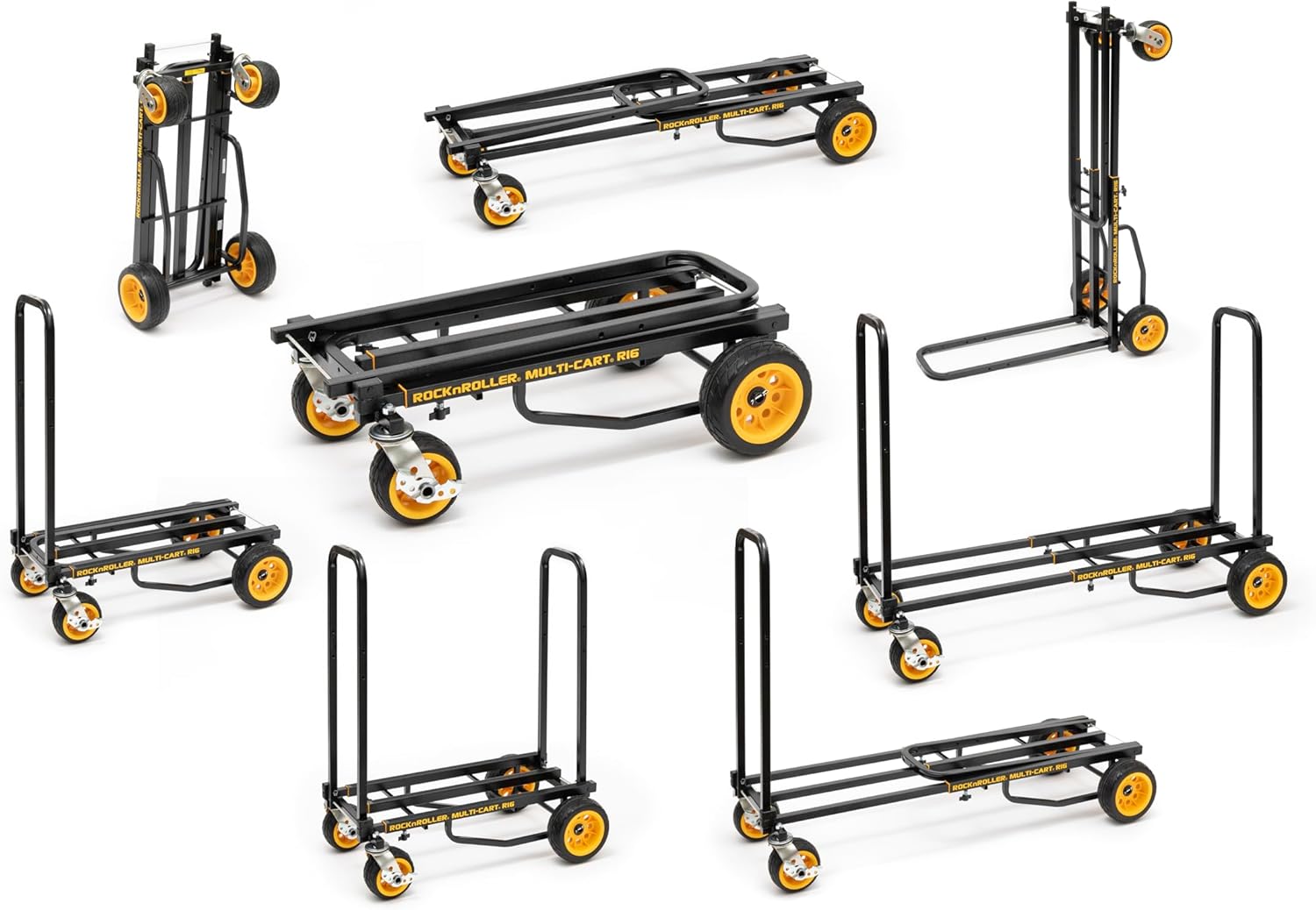 Rock-N-Roller Multi-Cart Folding Utility Cart Collection | 8-in-1 Hand Truck & Dolly Systems