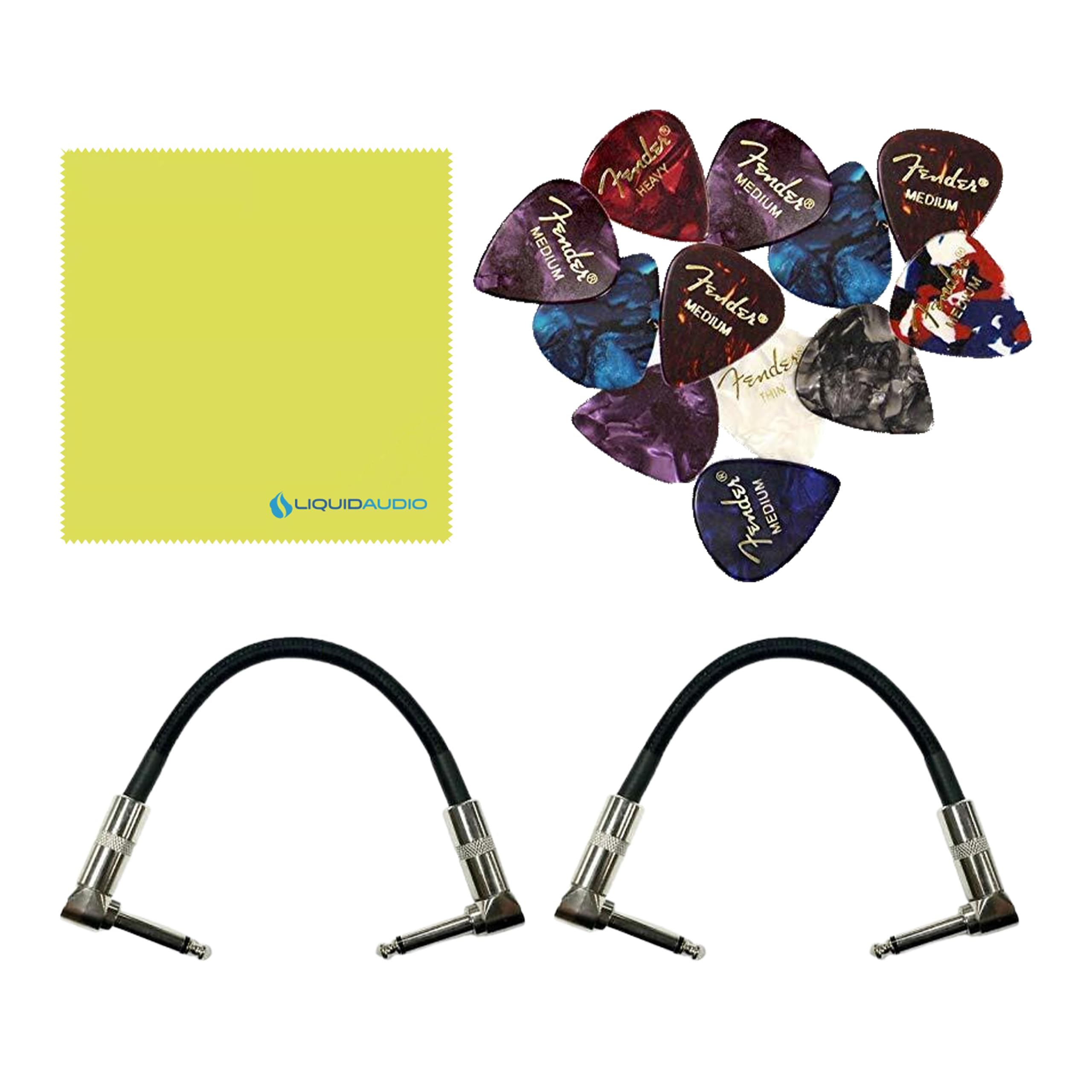 Boss Overdrive Pedal OD-3 Bundle with 2 Right Angle Patch Cables, 12 Guitar Picks & Polishing Cloth – Natural Overdrive, Smooth Dynamics, Extended Sustain, Classic Tube Amp Tone