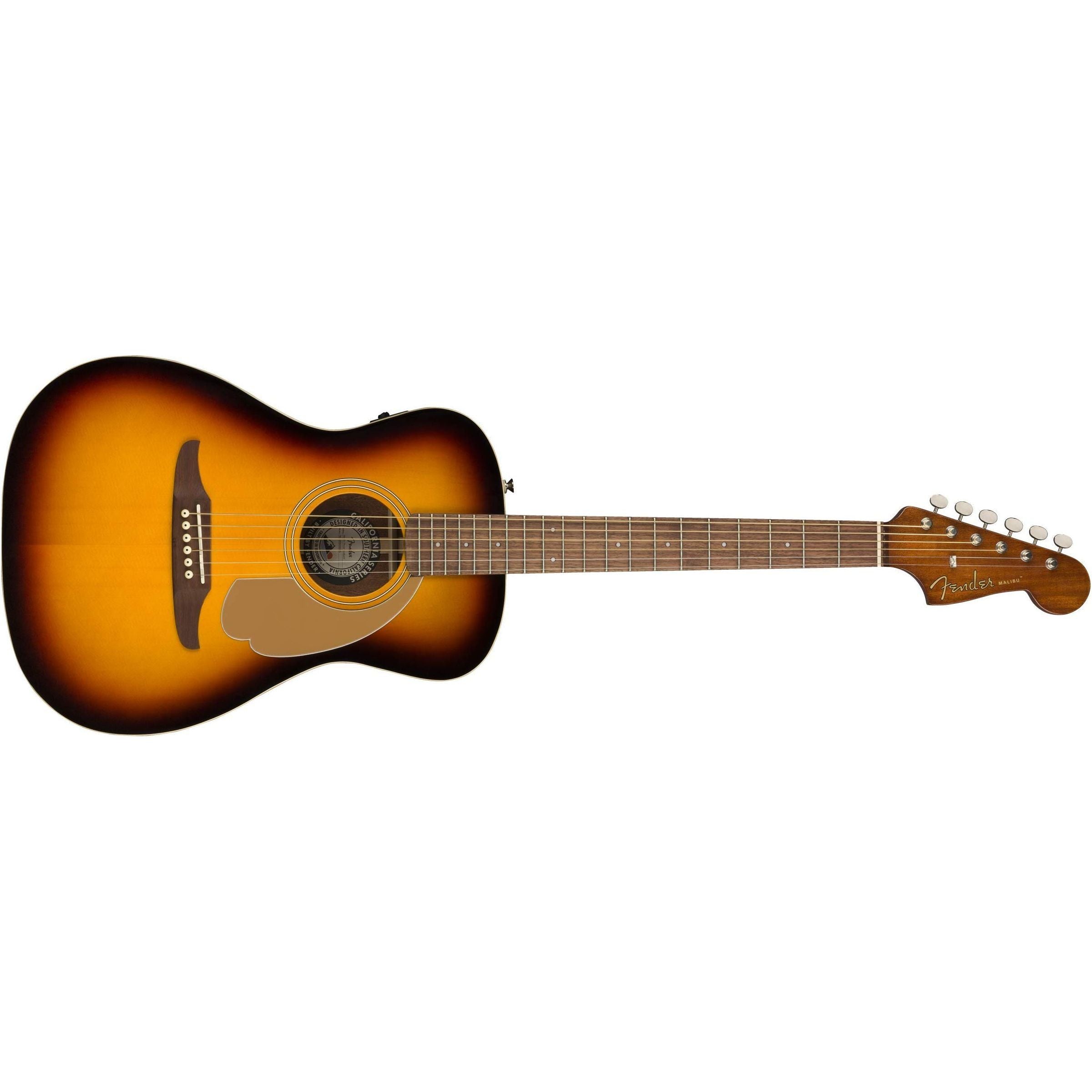 Fender Malibu Player Acoustic Guitar, with 2-Year Warranty, Sunburst, Walnut Fingerboard