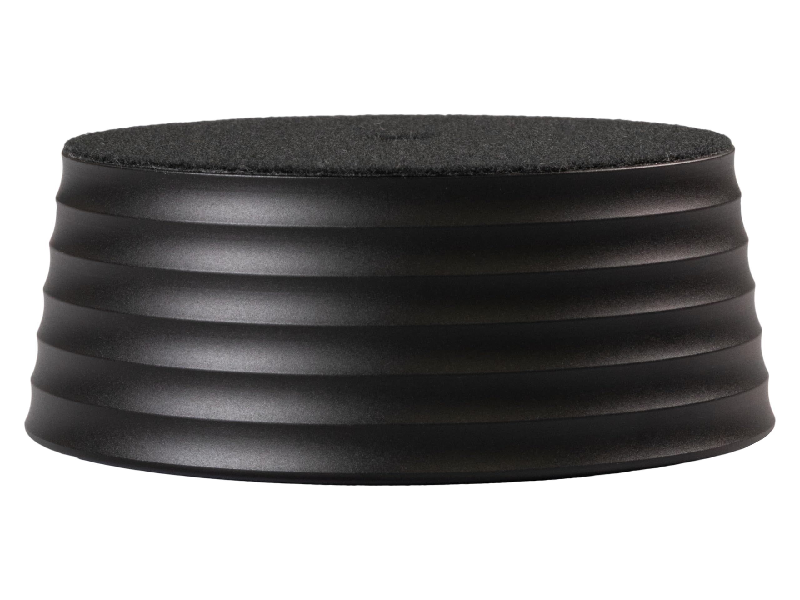 Ortofon Heavy Record Stabilizer Weight with Protective Felt Pad - 350g Aluminum Weight for Vinyl Playback - Stylish Matte Finish and Textured Wavegrip