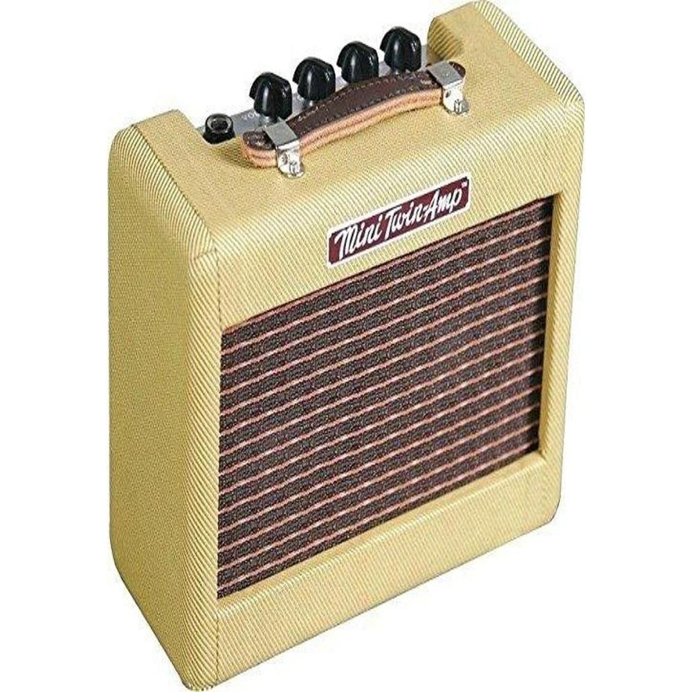 Fender Mini Deluxe Electric Guitar Amp, Portable Guitar Amp, 3 Watts, with 2-Year Warranty 7.48Dx11.42Wx3.54H Inches, Black