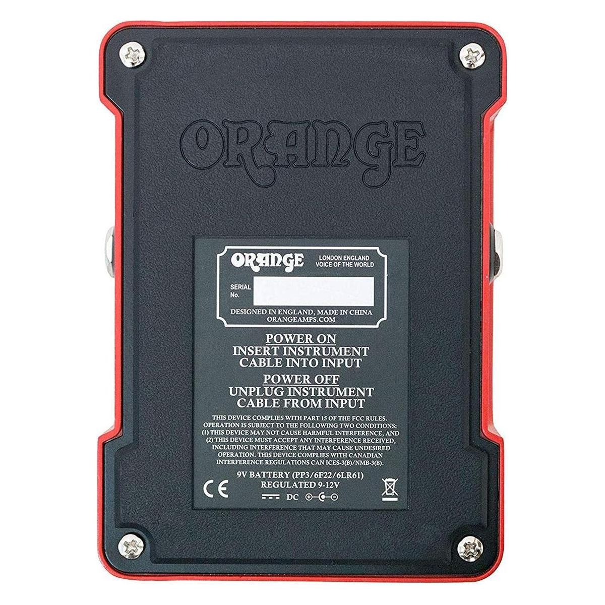 Orange Amplification Two Stroke Boost EQ Effect Pedal