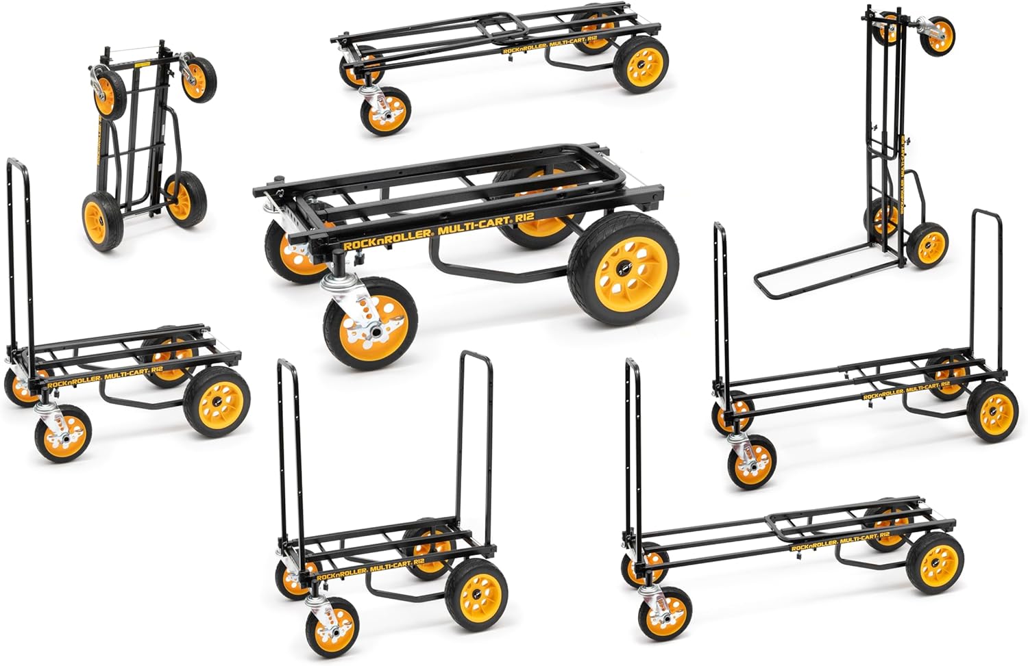 Rock-N-Roller Multi-Cart Folding Utility Cart Collection | 8-in-1 Hand Truck & Dolly Systems