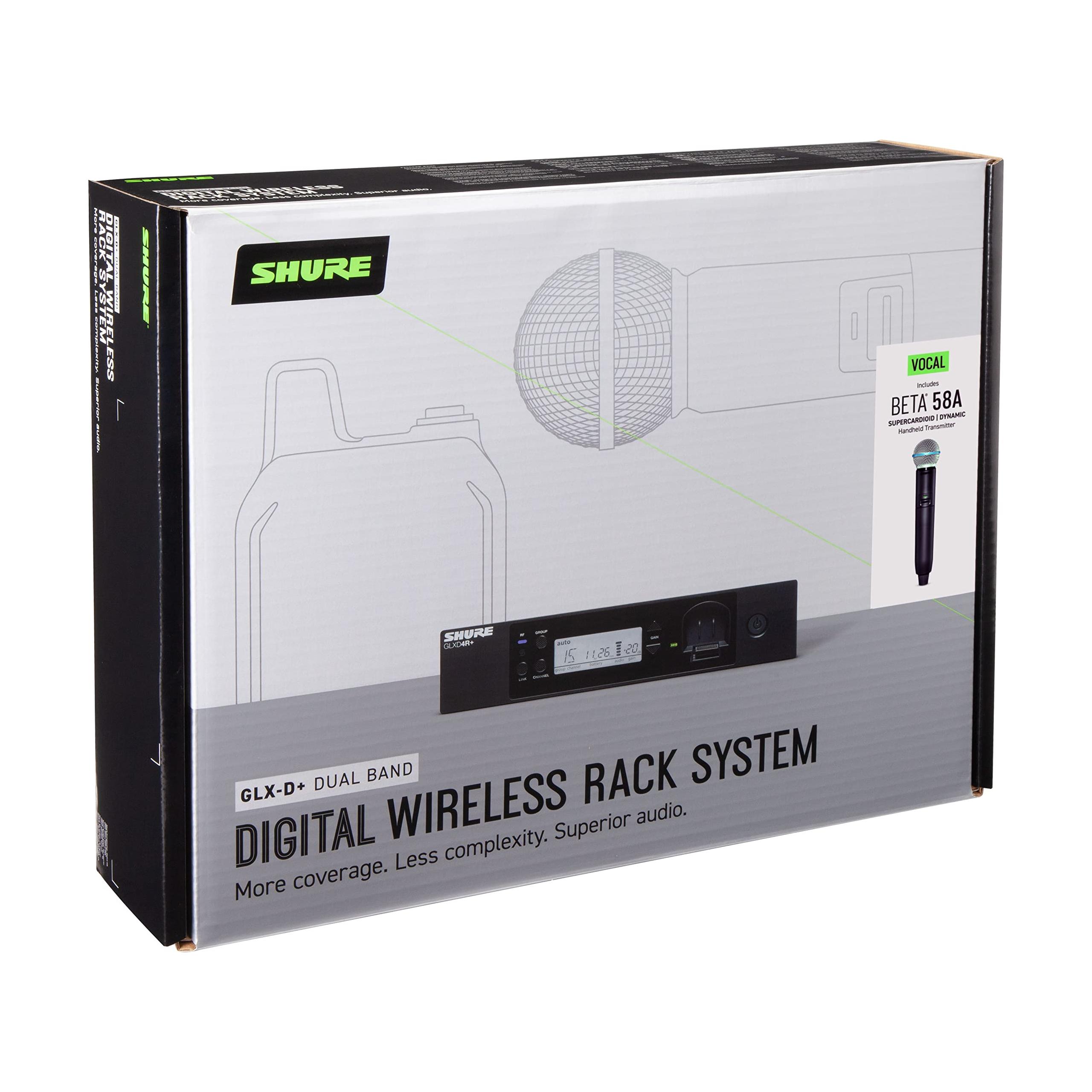 Shure GLXD24 Series Dual Band Digital Wireless Handheld Microphone System