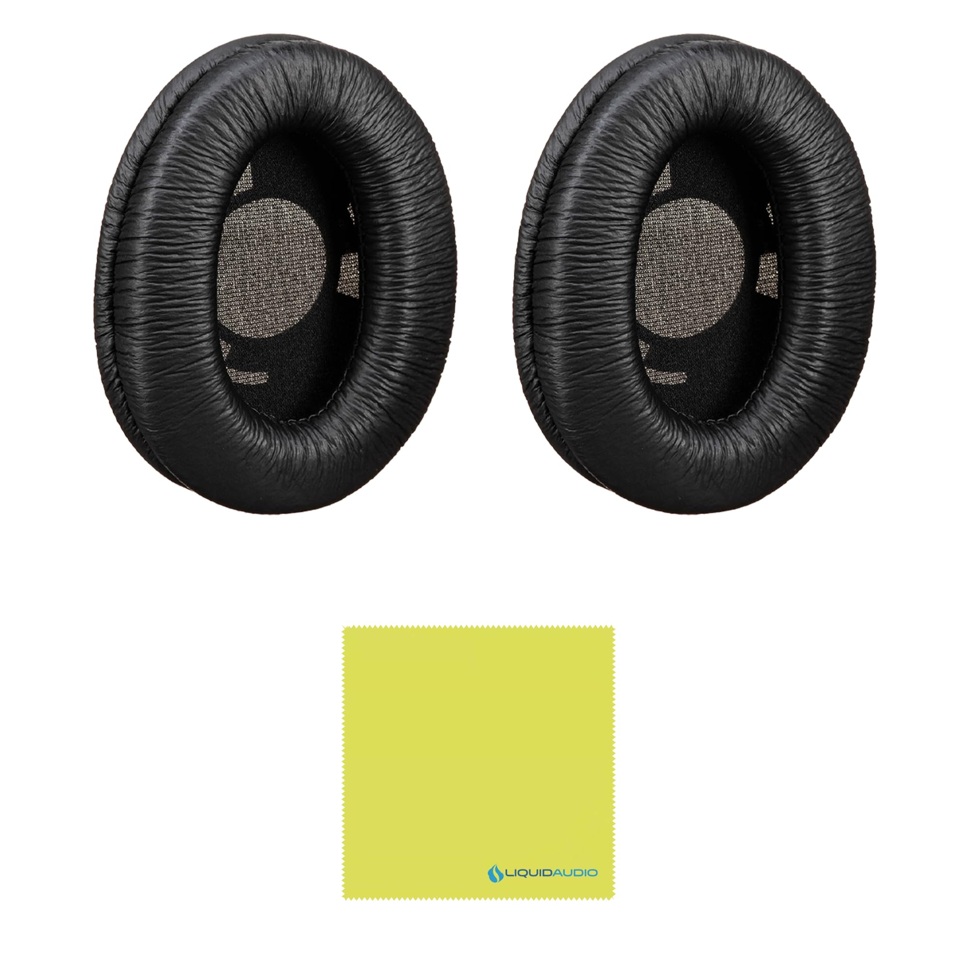 Liquid Audio Eartec UL4S Ultralite Full Duplex Wireless Headset Communication 4 Single Ear Headsets Bundle with Eartec ULEPD Ultralite Leatherette Earpad (Pair) Polishing Cloth