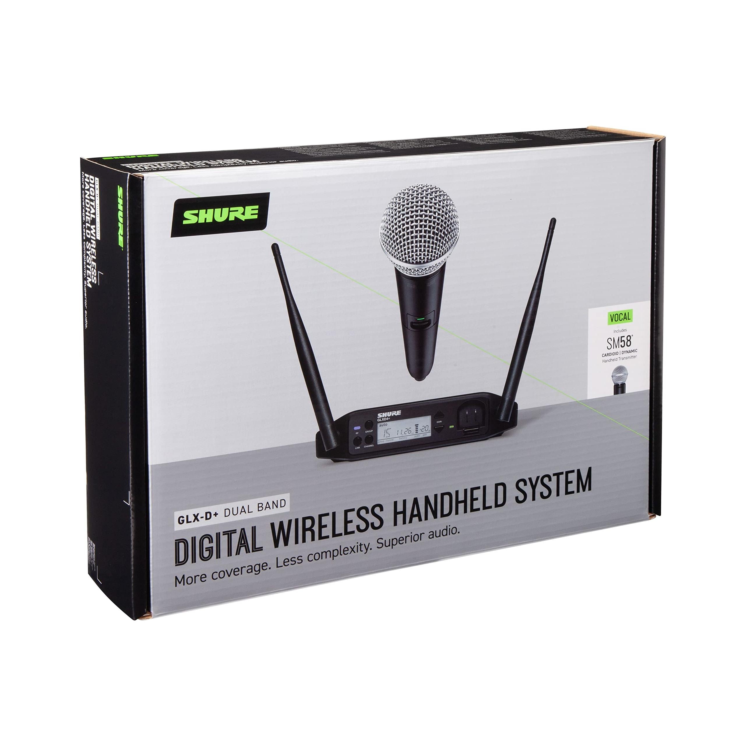 Shure GLXD24 Series Dual Band Digital Wireless Handheld Microphone System