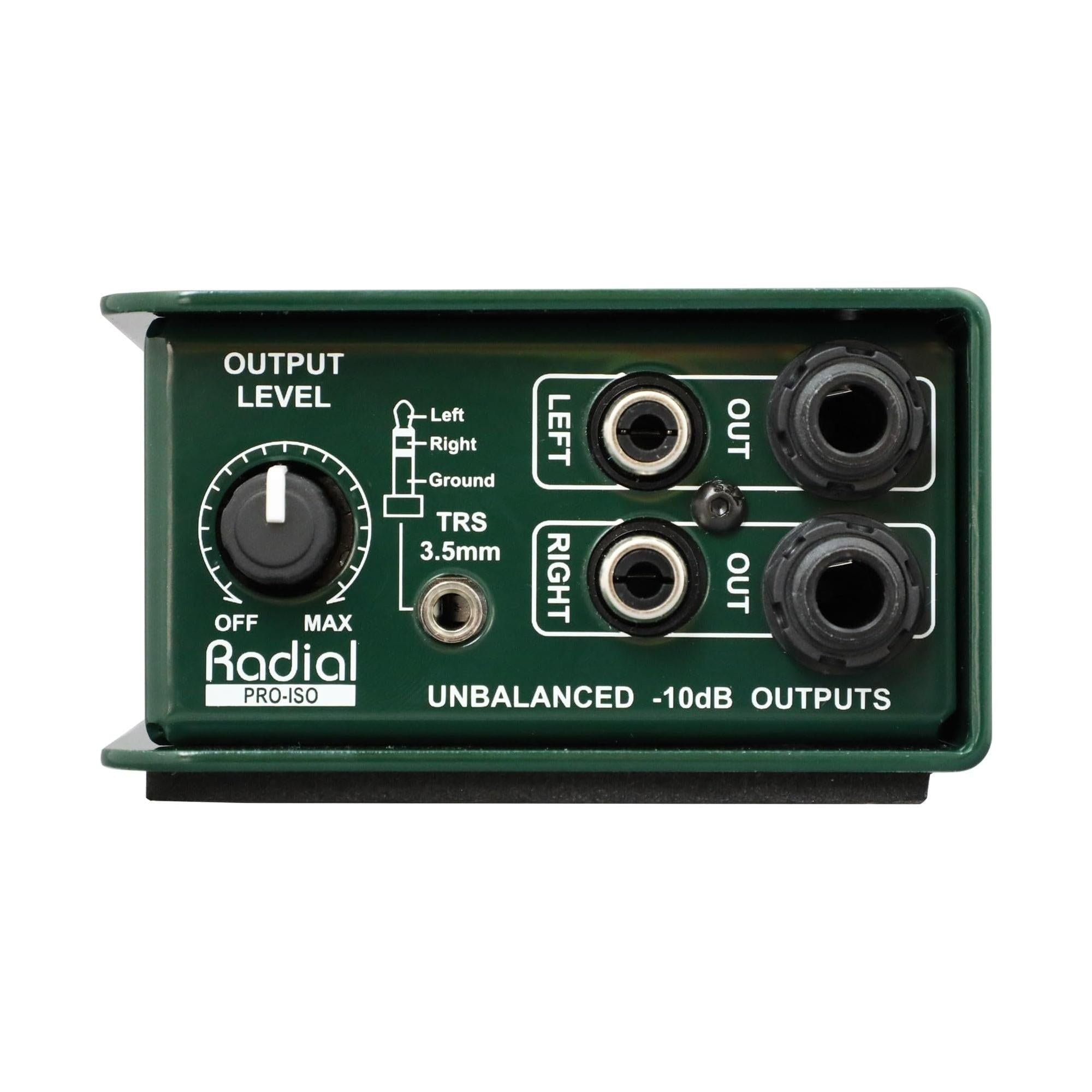 Radial Engineering Pro-ISO +4/-10 dB Stereo Line Isolator NEW