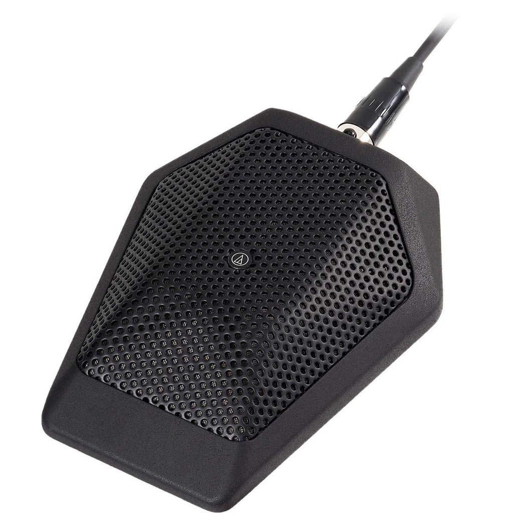 Audio-Technica U851RB Cardioid Condenser Boundary Microphone with Integral Power Module, Phantom Power Only, Black