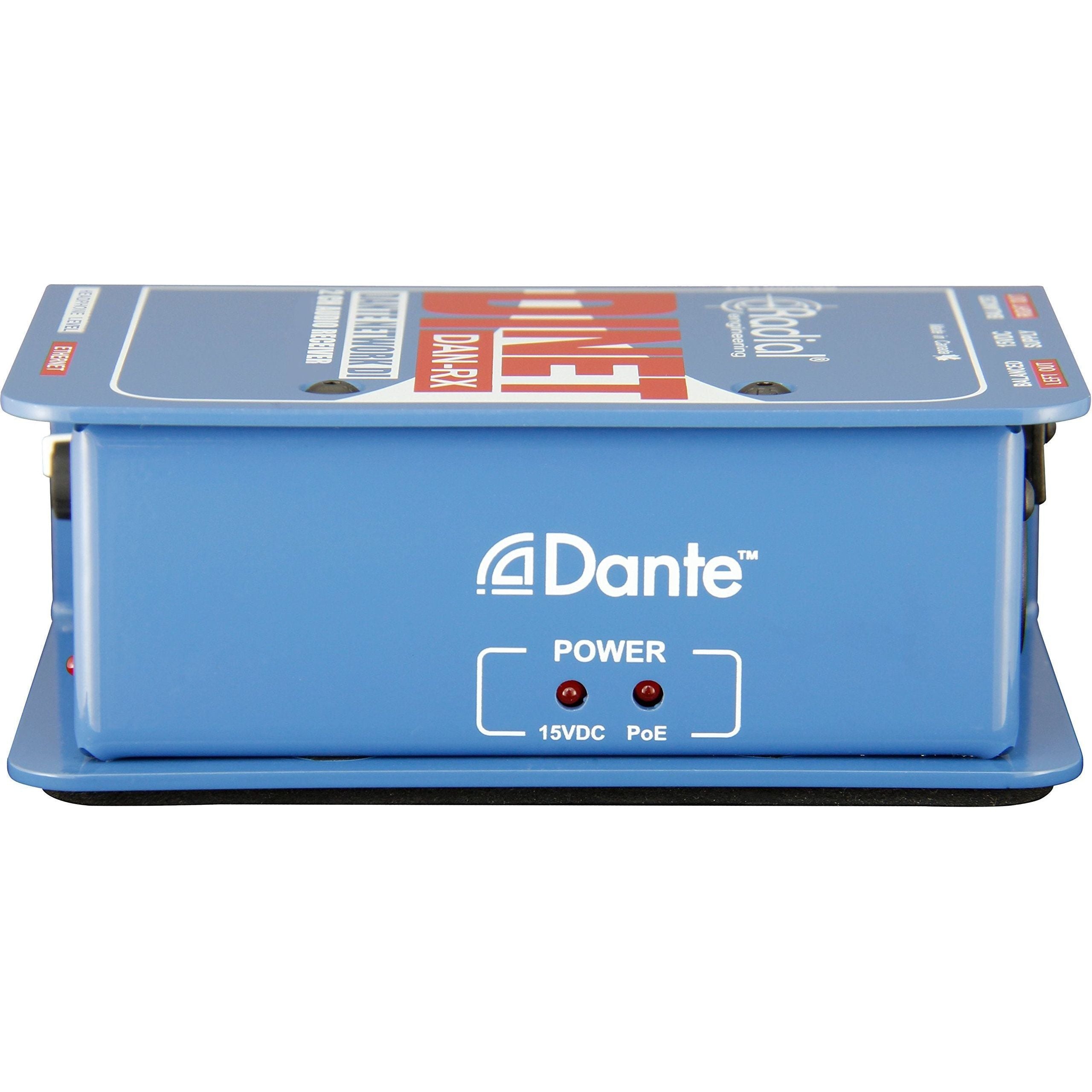 Radial DiNET DAN-RX 2-Channel Dante Audio Receiver NEW