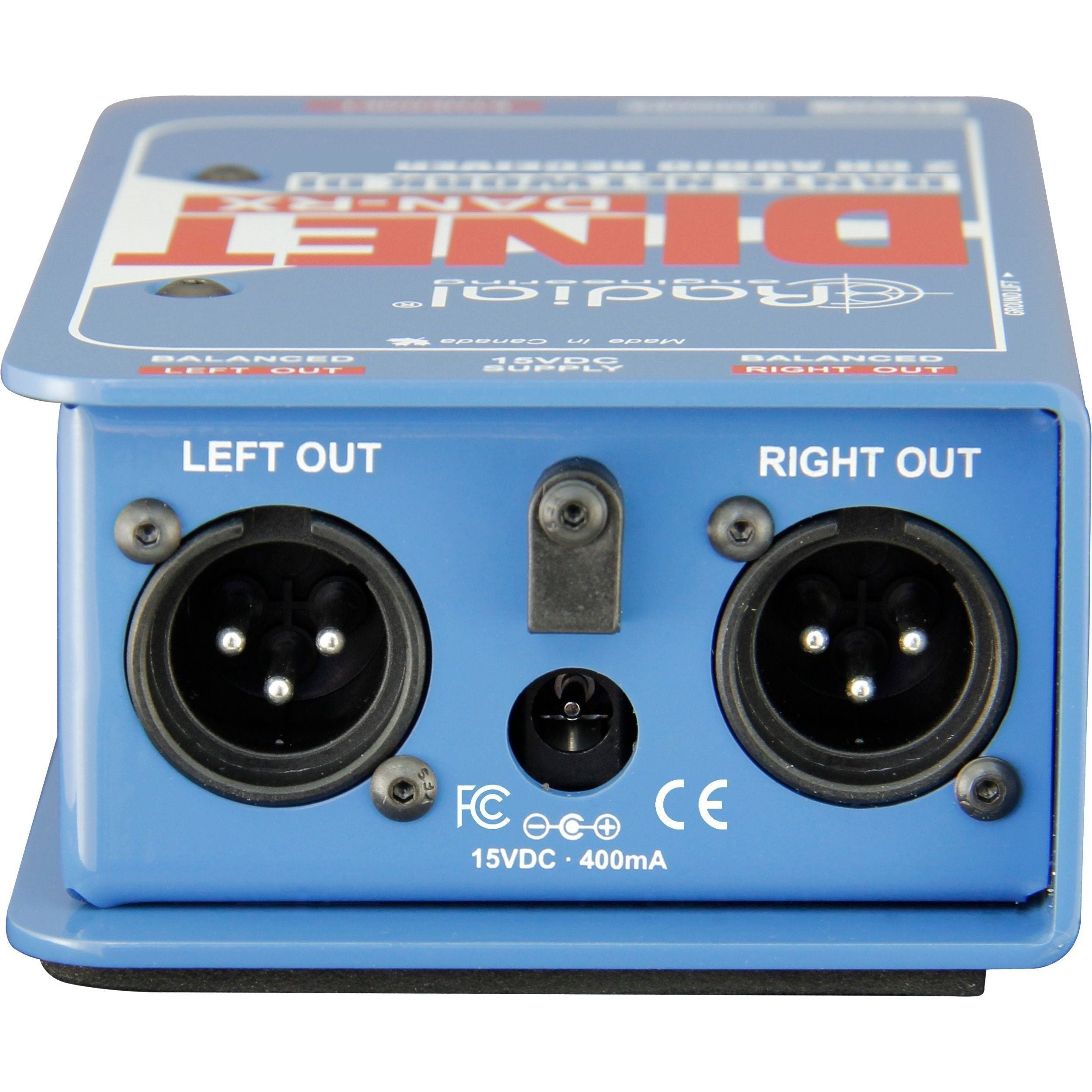 Radial DiNET DAN-RX 2-Channel Dante Audio Receiver NEW