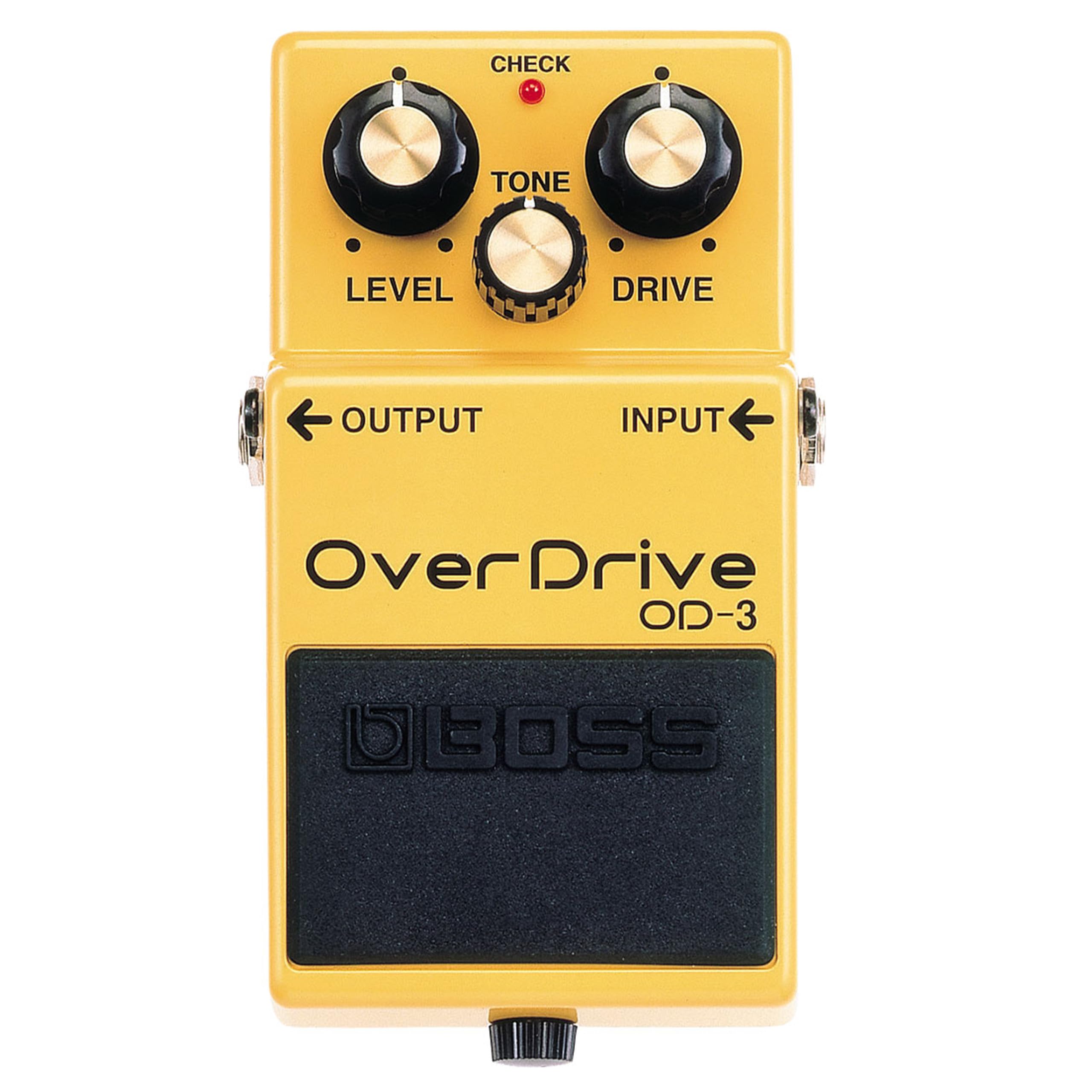 Boss Overdrive Pedal OD-3 Bundle with 2 Right Angle Patch Cables, 12 Guitar Picks & Polishing Cloth – Natural Overdrive, Smooth Dynamics, Extended Sustain, Classic Tube Amp Tone
