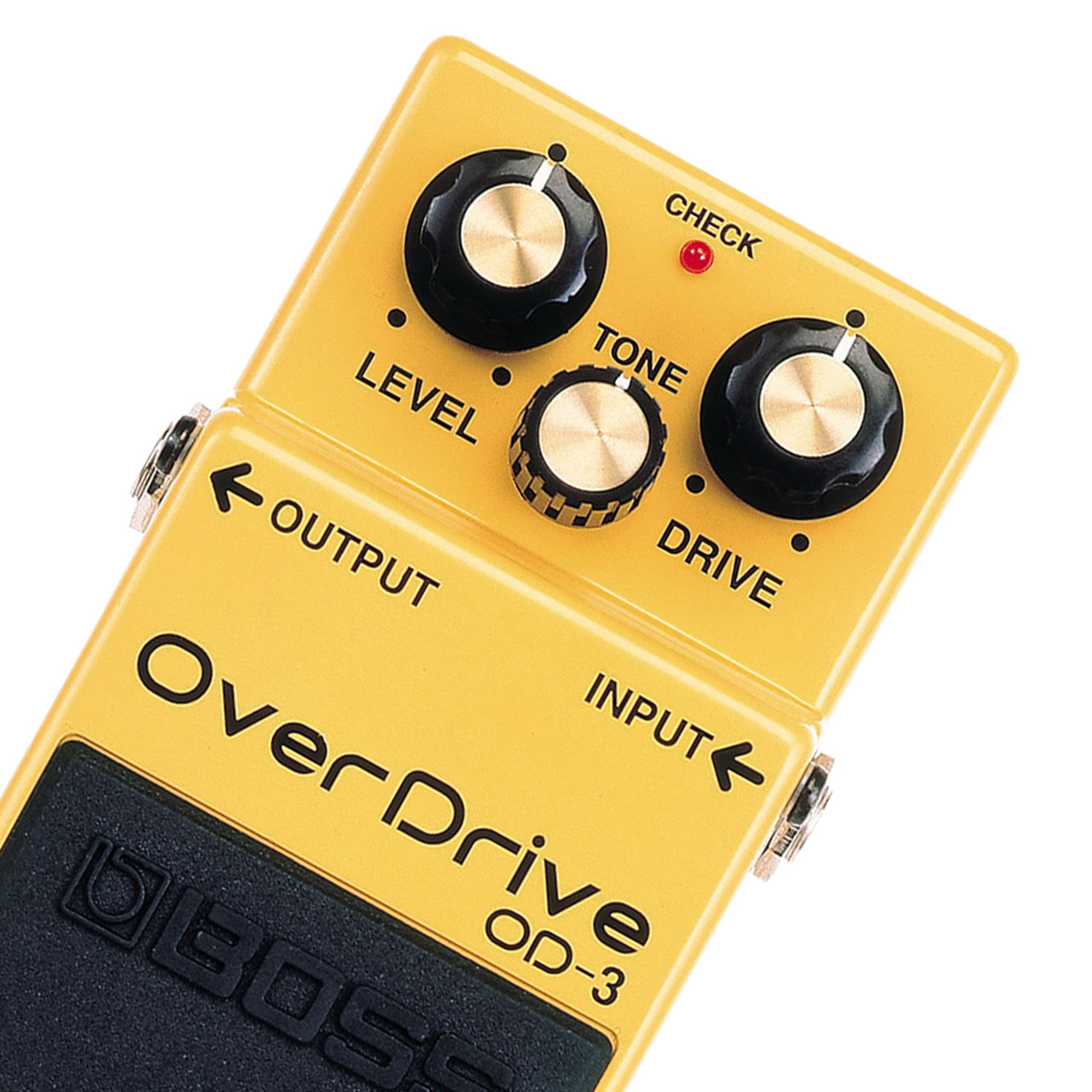 Boss Overdrive Pedal OD-3 Bundle with 2 Right Angle Patch Cables, 12 Guitar Picks & Polishing Cloth – Natural Overdrive, Smooth Dynamics, Extended Sustain, Classic Tube Amp Tone