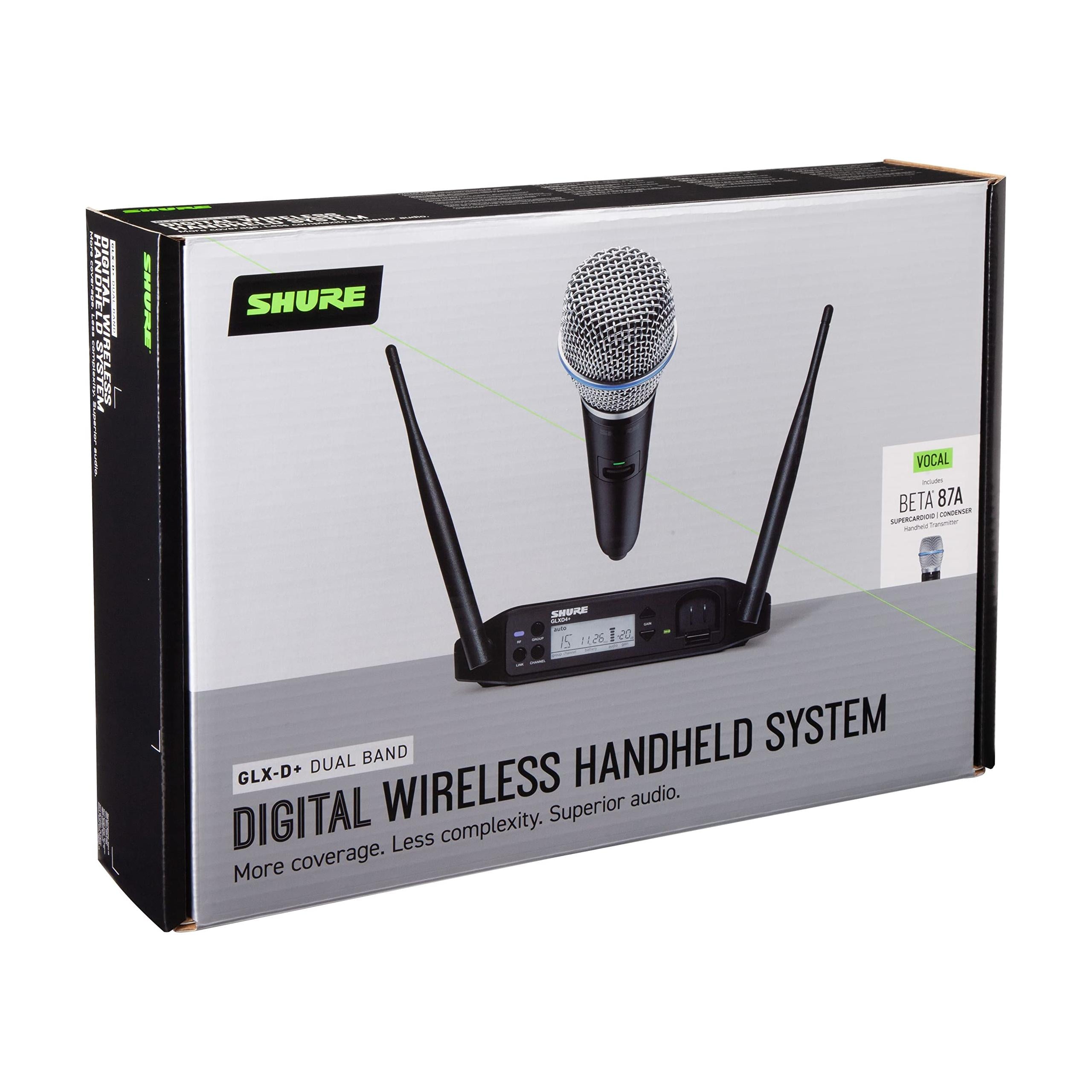 Shure GLXD24 Series Dual Band Digital Wireless Handheld Microphone System