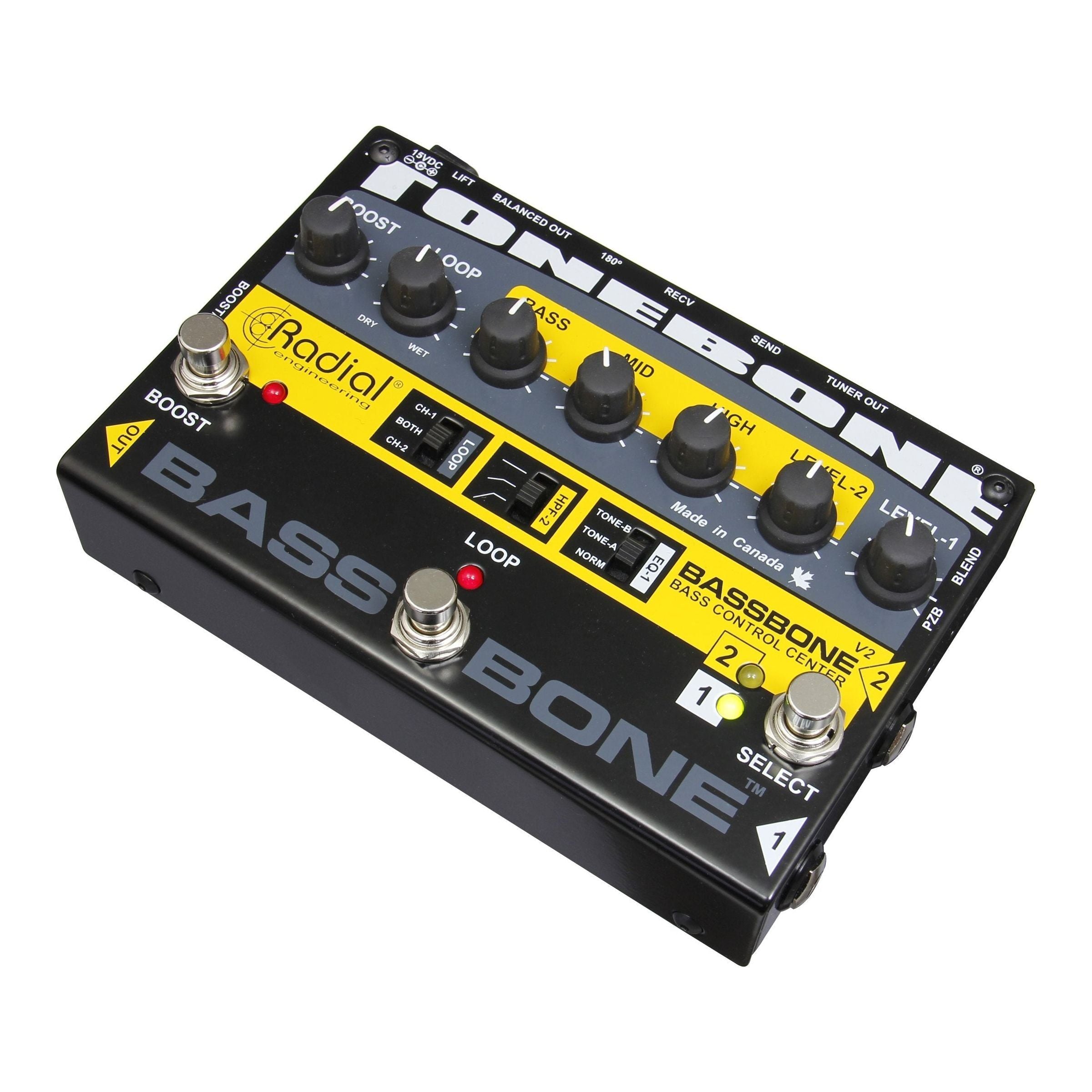 Radial Engineering Bassbone V2 Bass Preamp and DI Box 2-day Delivery