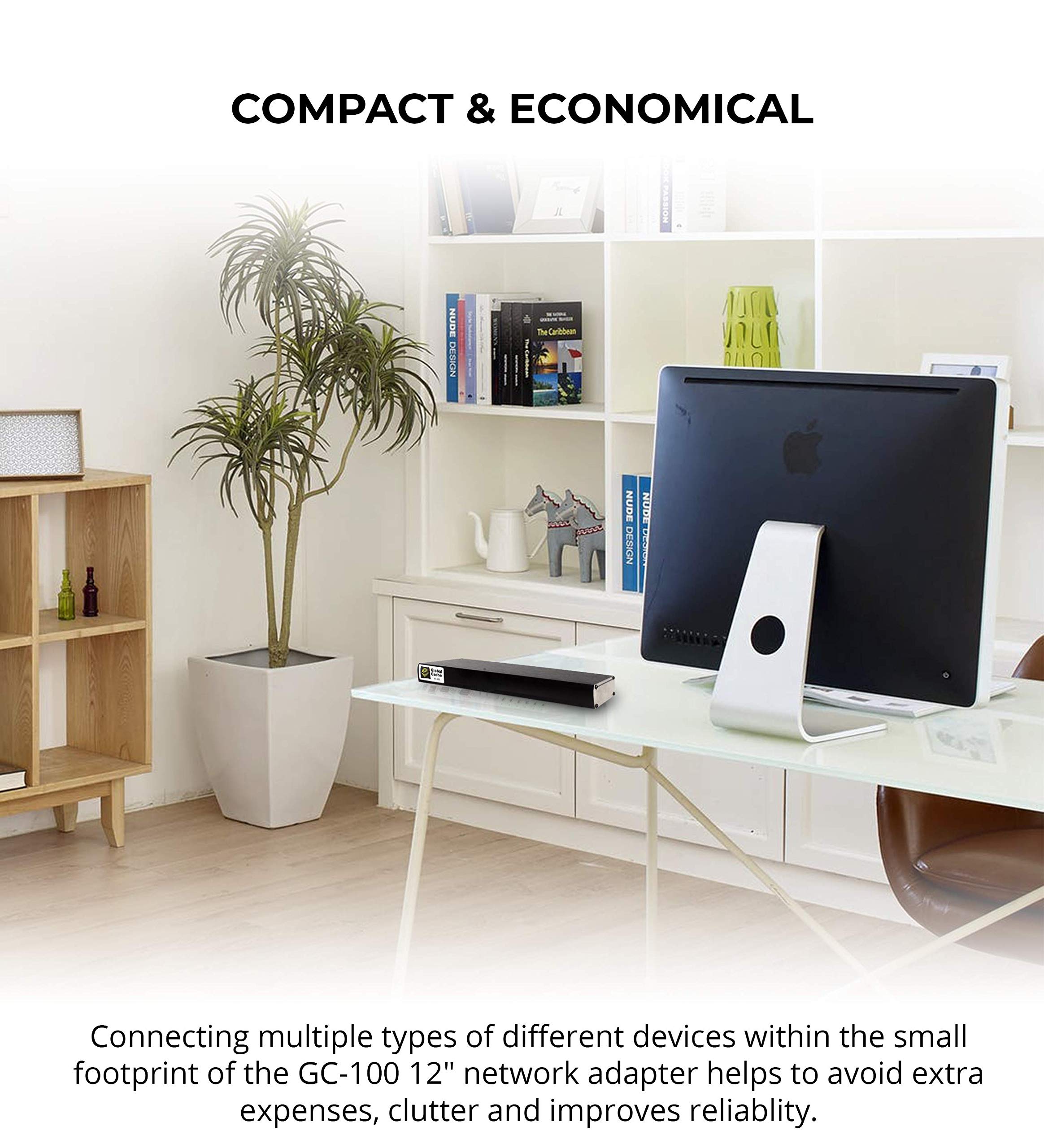 Global Cachà GC-100-12 Network Adapter - Connects RS232 Serial, Relay, Infrared Devices and Smart Sensors to a Wired Ethernet (12-Inch)