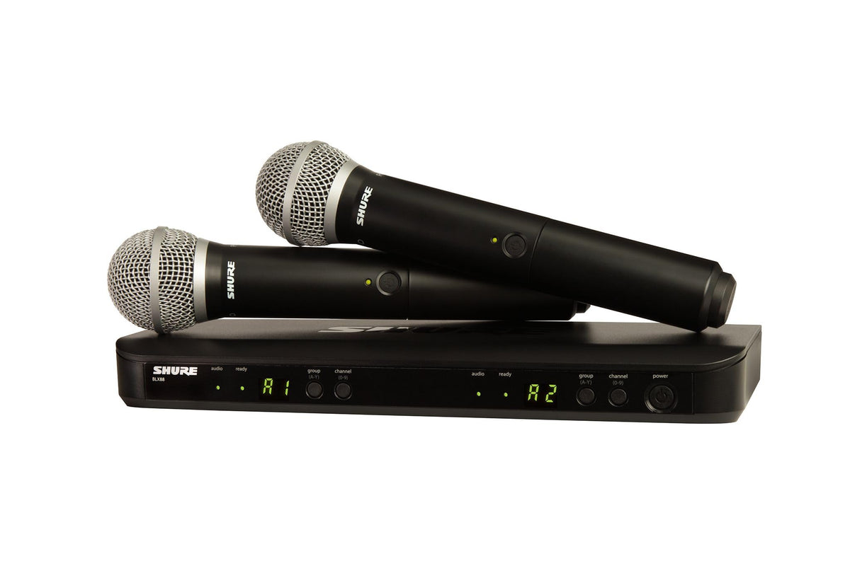 Shure BLX288/PG58 Dual Handheld Wireless Microphone System