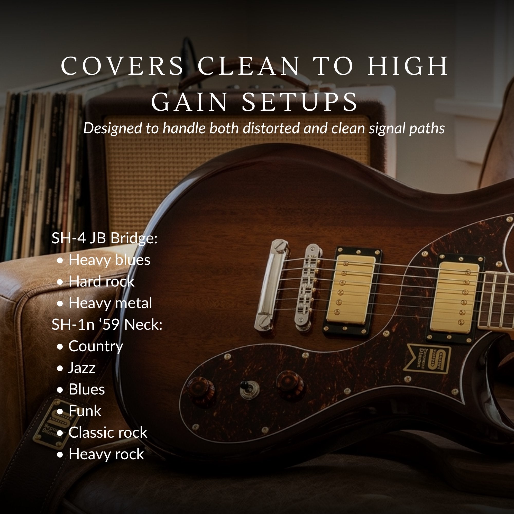 Seymour Duncan SH-4 JB Bridge & SH-1n 59 Neck GOLD Humbucker Pickup Set