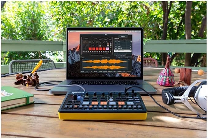 Roland AIRA Compact P-6 Creative Sampler | Granular Sound Design | Powerful Sequencer | Onboard Keyboard | Custom Loops | Built-In Mic | Hands-on Effects