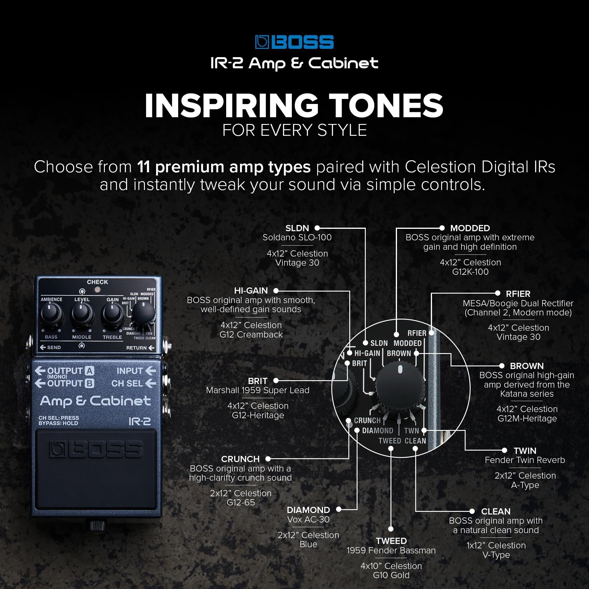 Boss IR-2 Amp and IR Cabinet Pedal